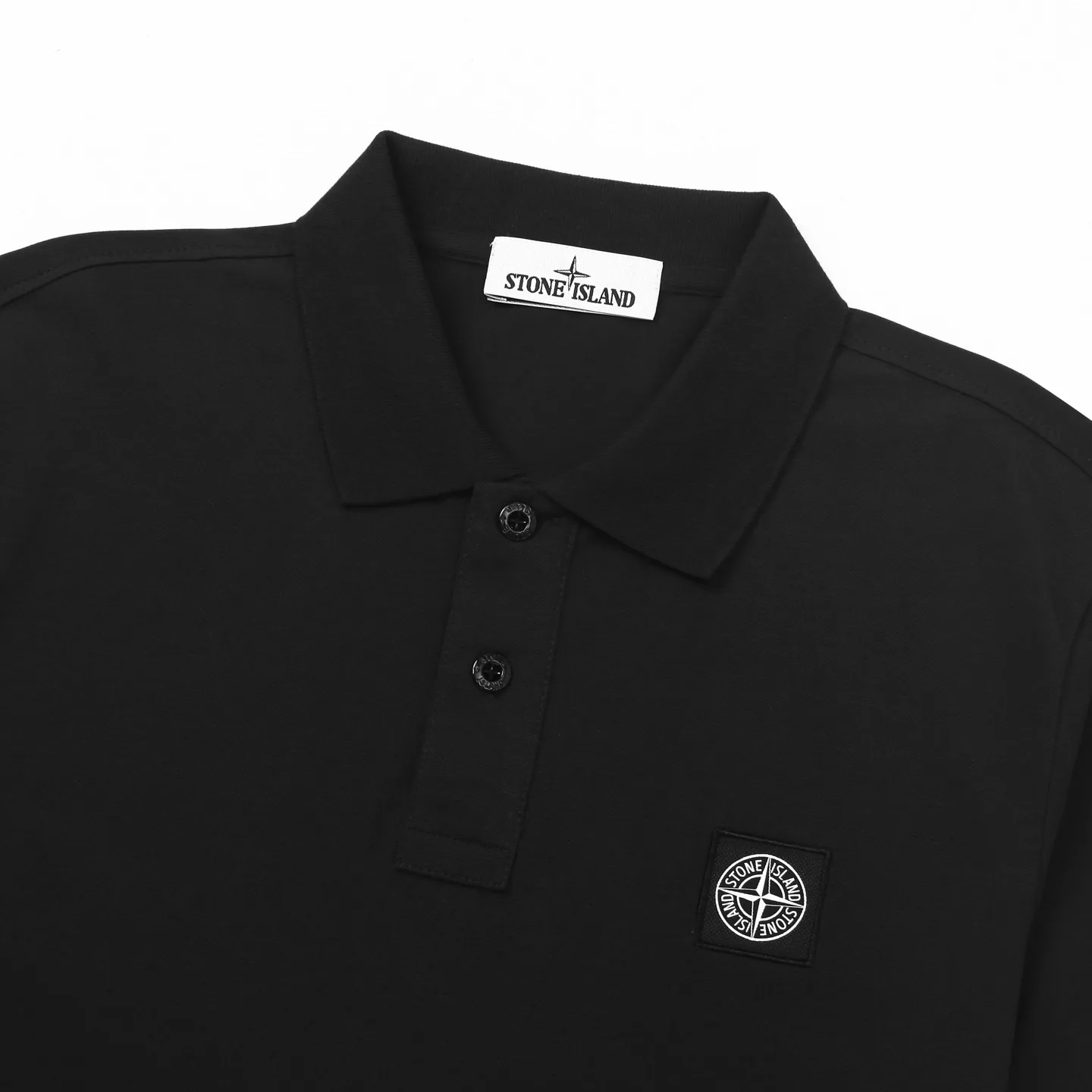 Logo-Patch Stretch-Cotton Piqué Polo Shirt D12511579 — view 3
