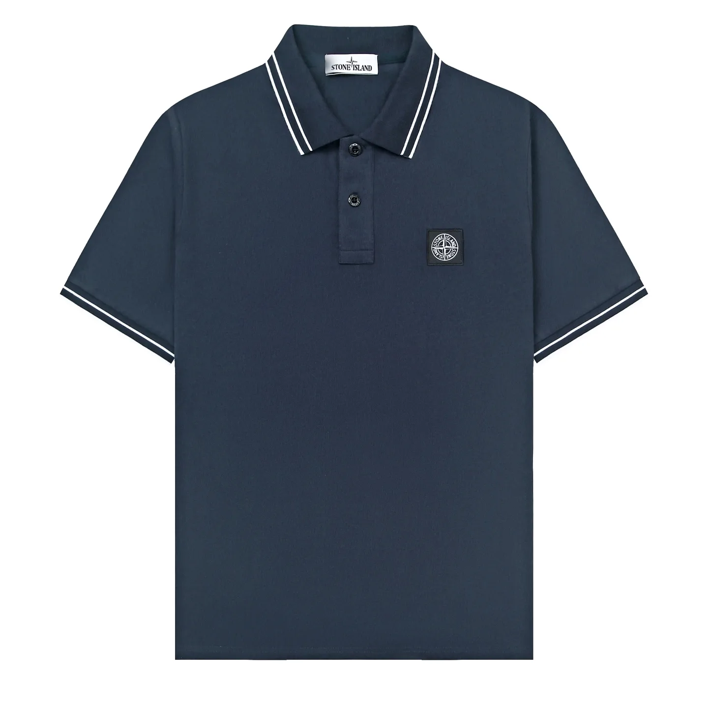 Logo-Patch Tipped Cotton-Pique Polo Shirt D12511584
