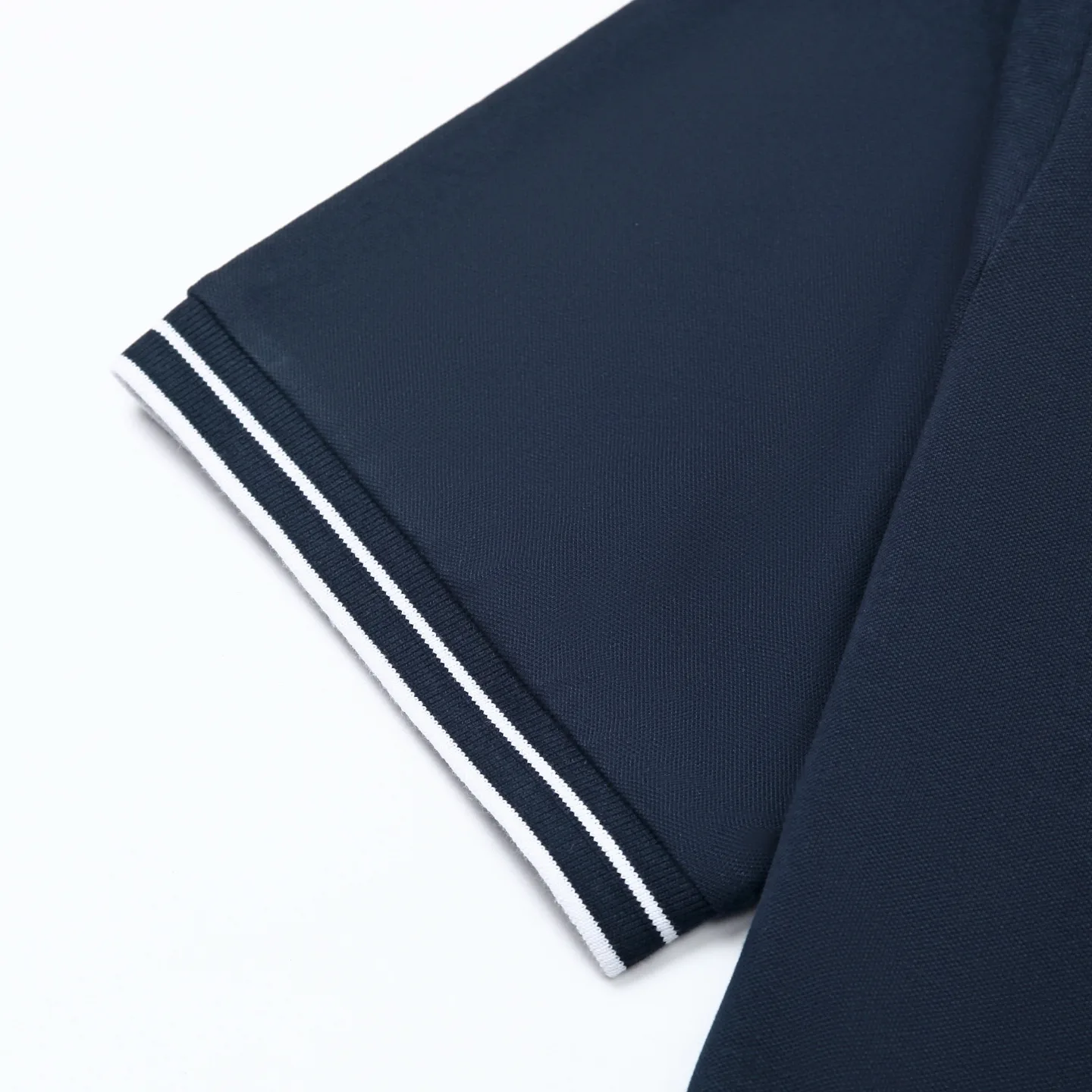 Logo-Patch Tipped Cotton-Pique Polo Shirt D12511584 — view 7