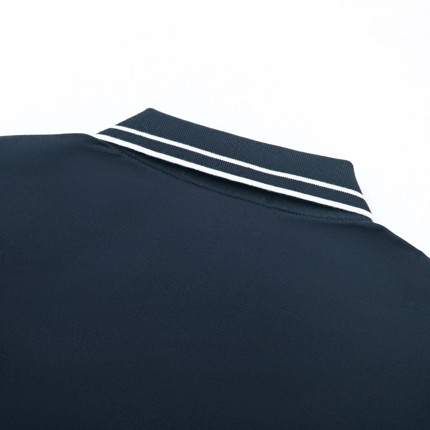 Logo-Patch Tipped Cotton-Pique Polo Shirt D12511584 — view 9