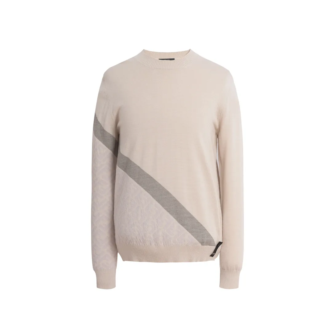 Logo-Intarsia Wool and Cashmere-Blend Sweater D13520370