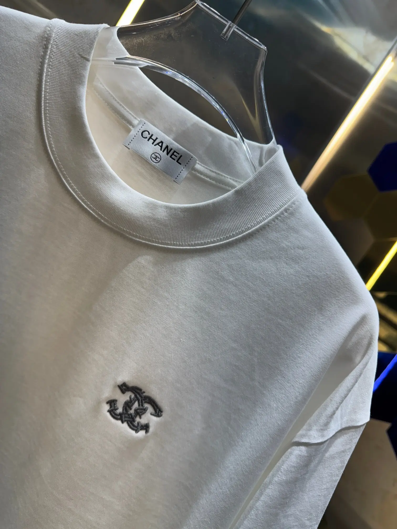 Embroidered Logo Cotton T-Shirt D13512990 — view 3