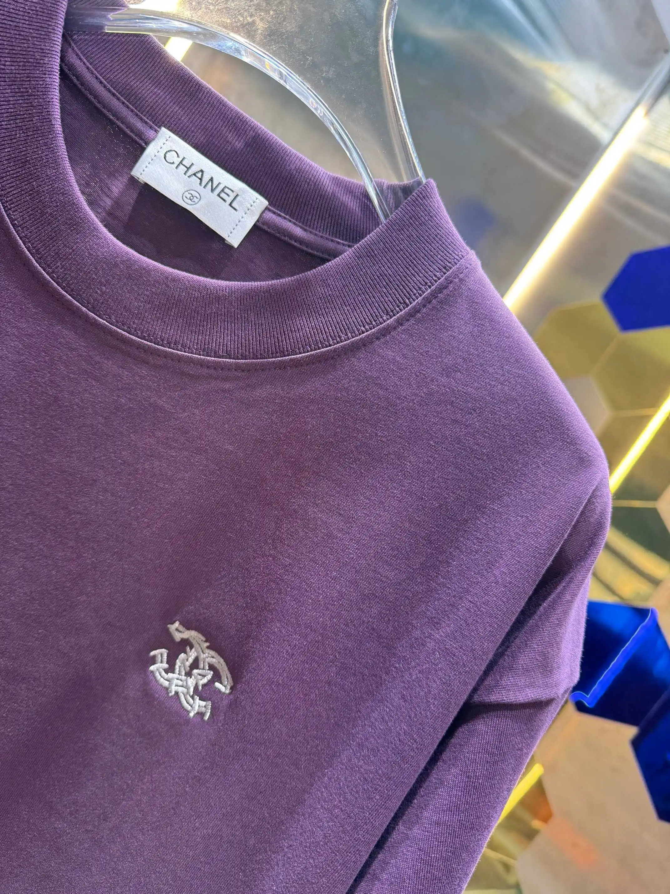 Embroidered Logo Cotton Jersey T-Shirt D13512992 — view 3