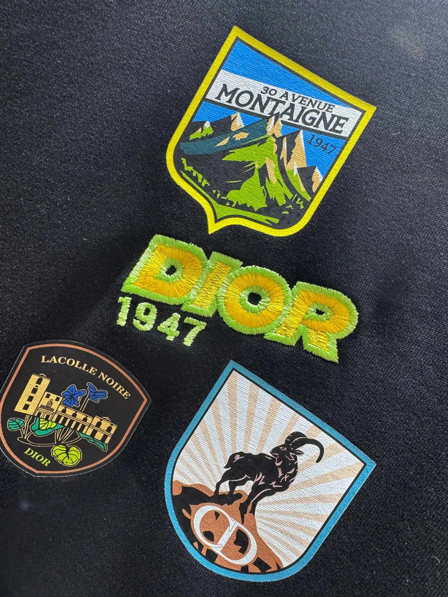 Logo Patch Embroidered Cotton T-Shirt D13512985 — view 4