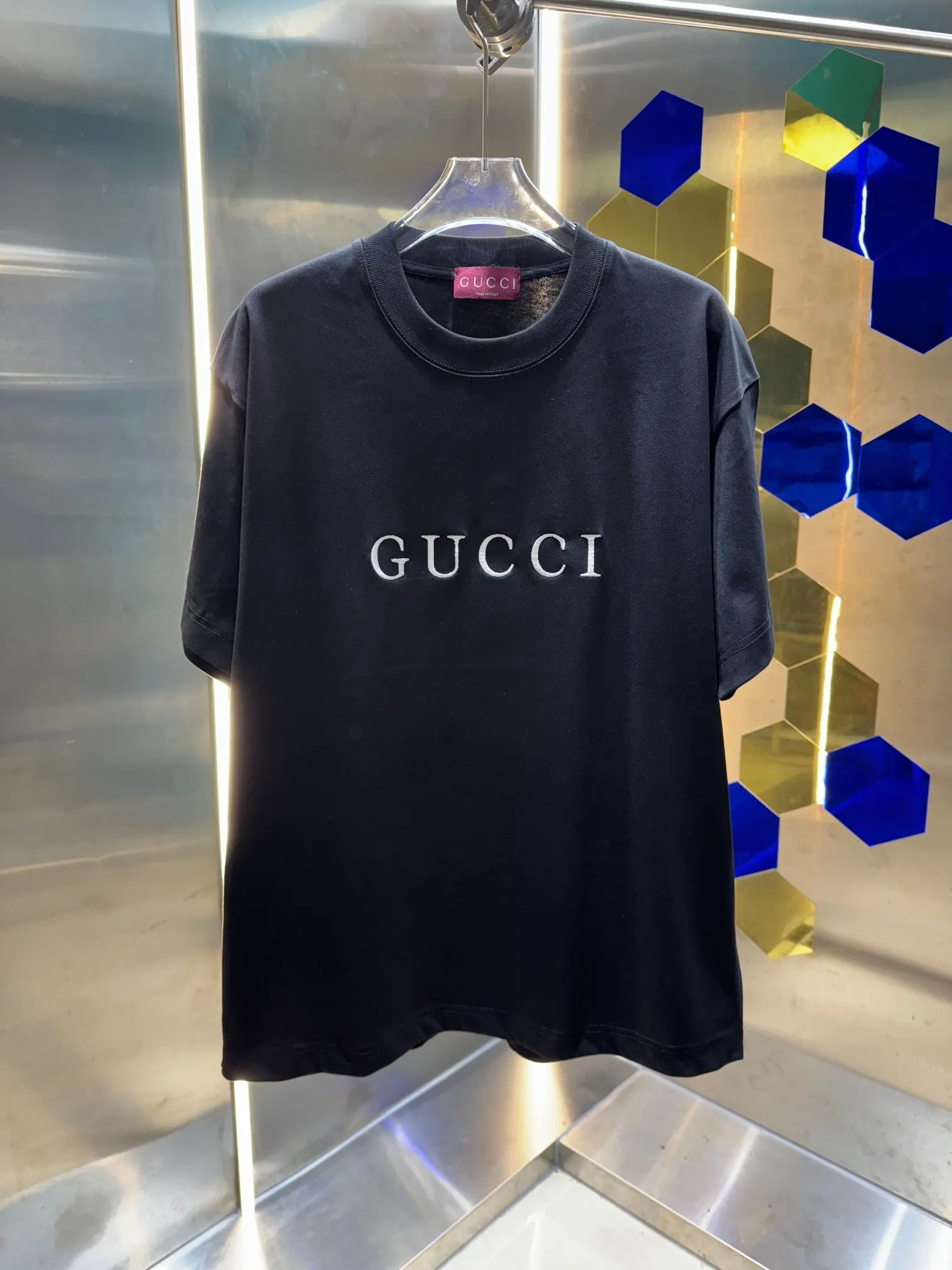 Logo Embroidered Cotton Jersey T-Shirt D13512981