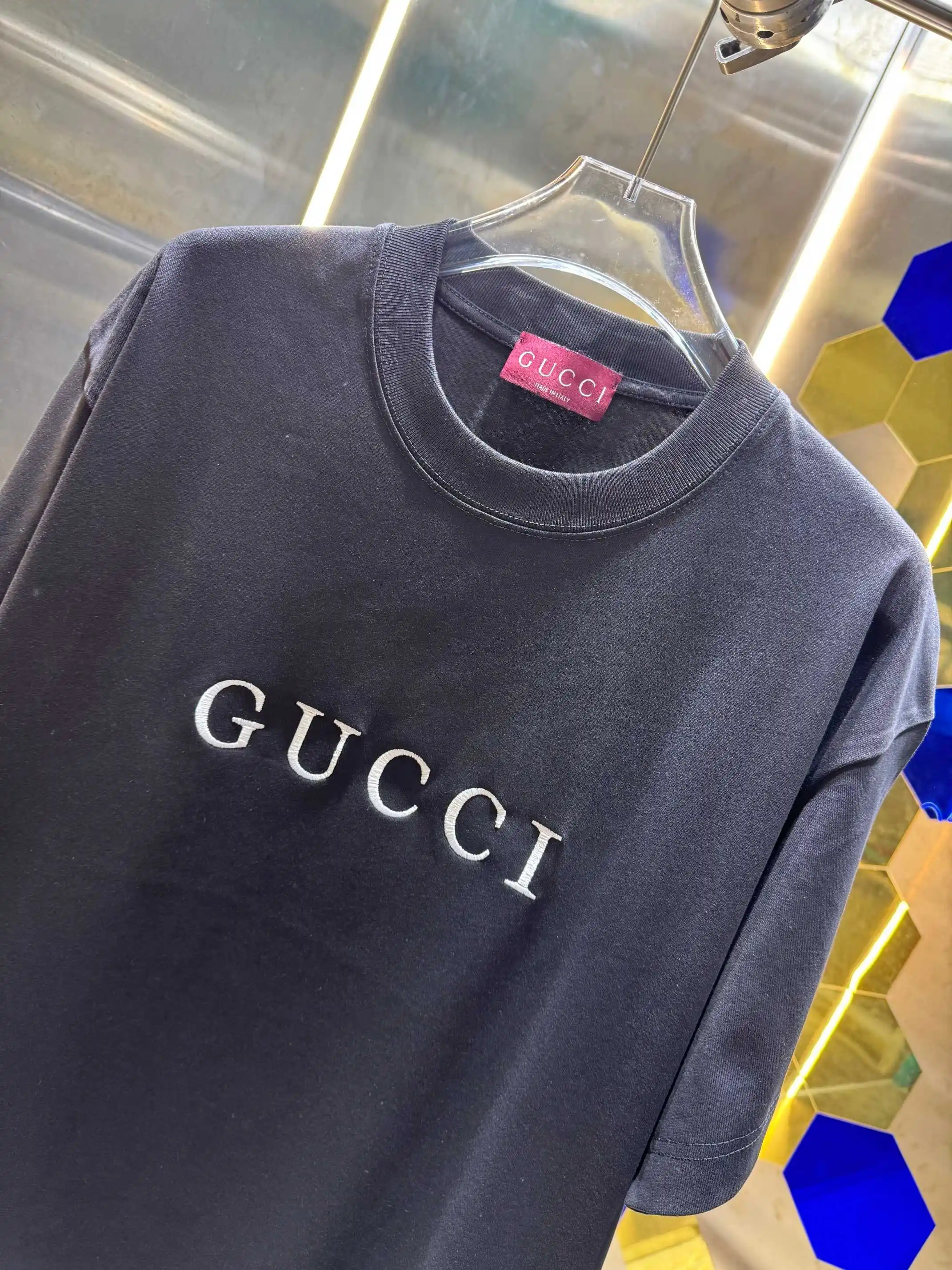 Logo Embroidered Cotton Jersey T-Shirt D13512981 — view 2