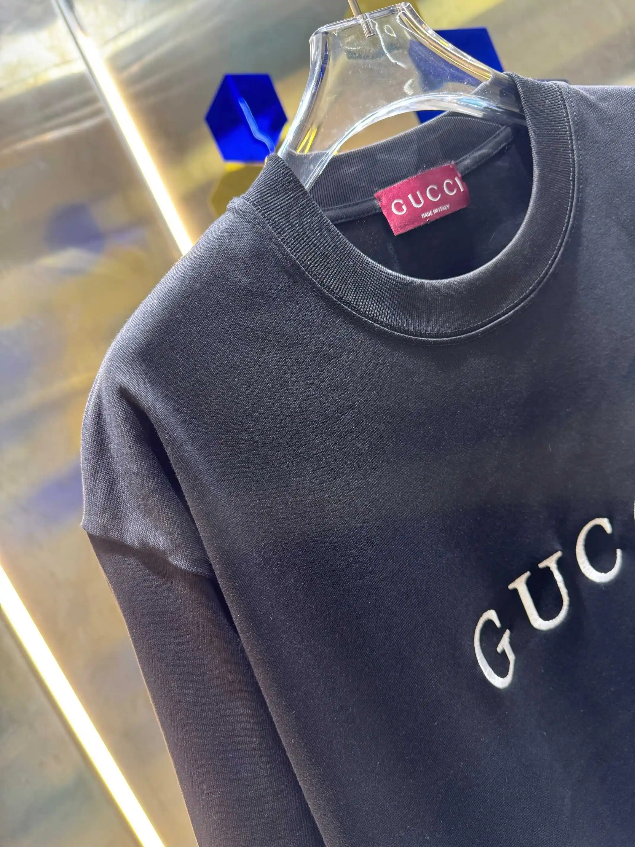 Logo Embroidered Cotton Jersey T-Shirt D13512981 — view 3