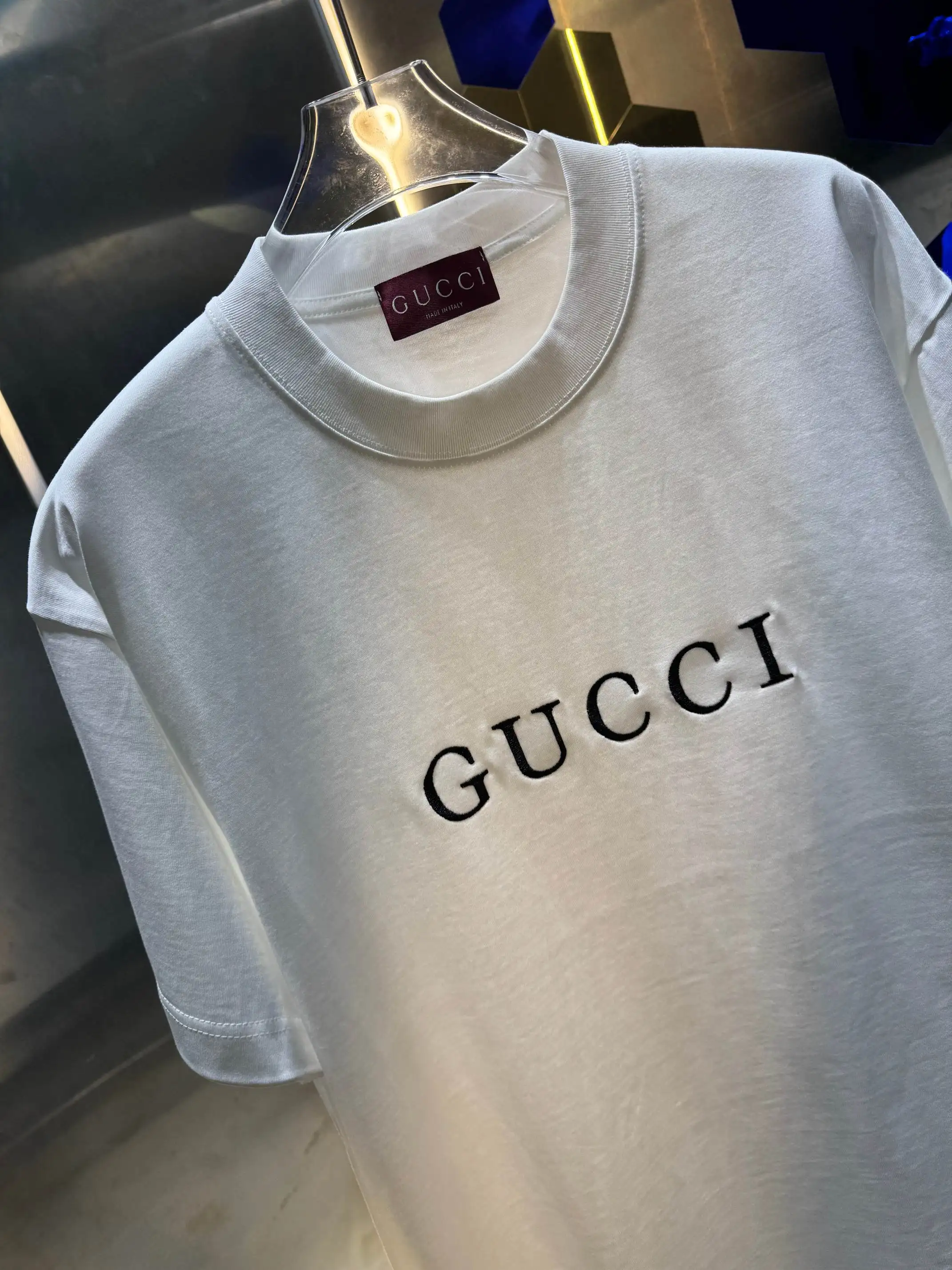 Logo Embroidered Cotton Jersey T-Shirt D13512982 — view 2
