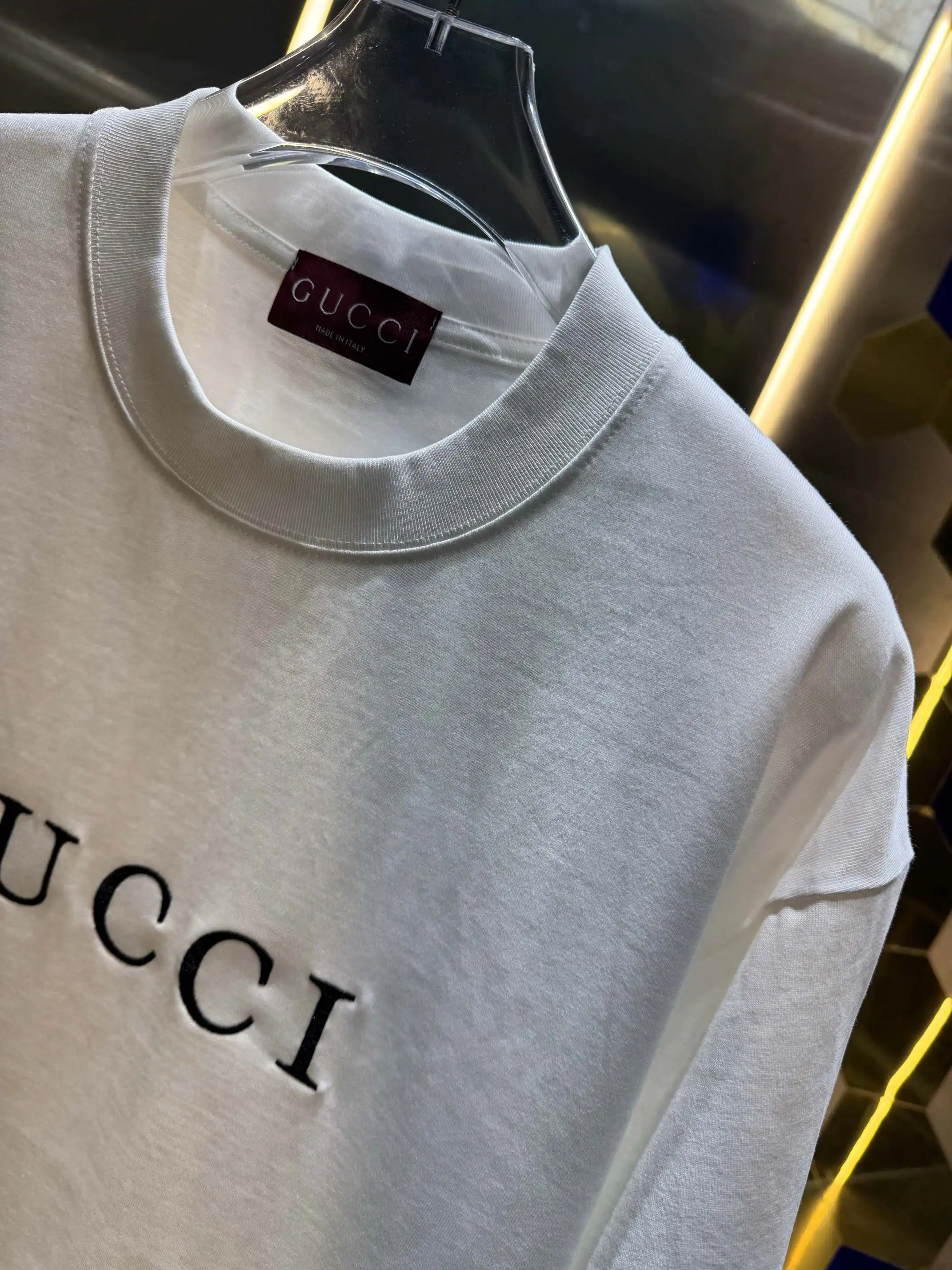 Logo Embroidered Cotton Jersey T-Shirt D13512982 — view 3