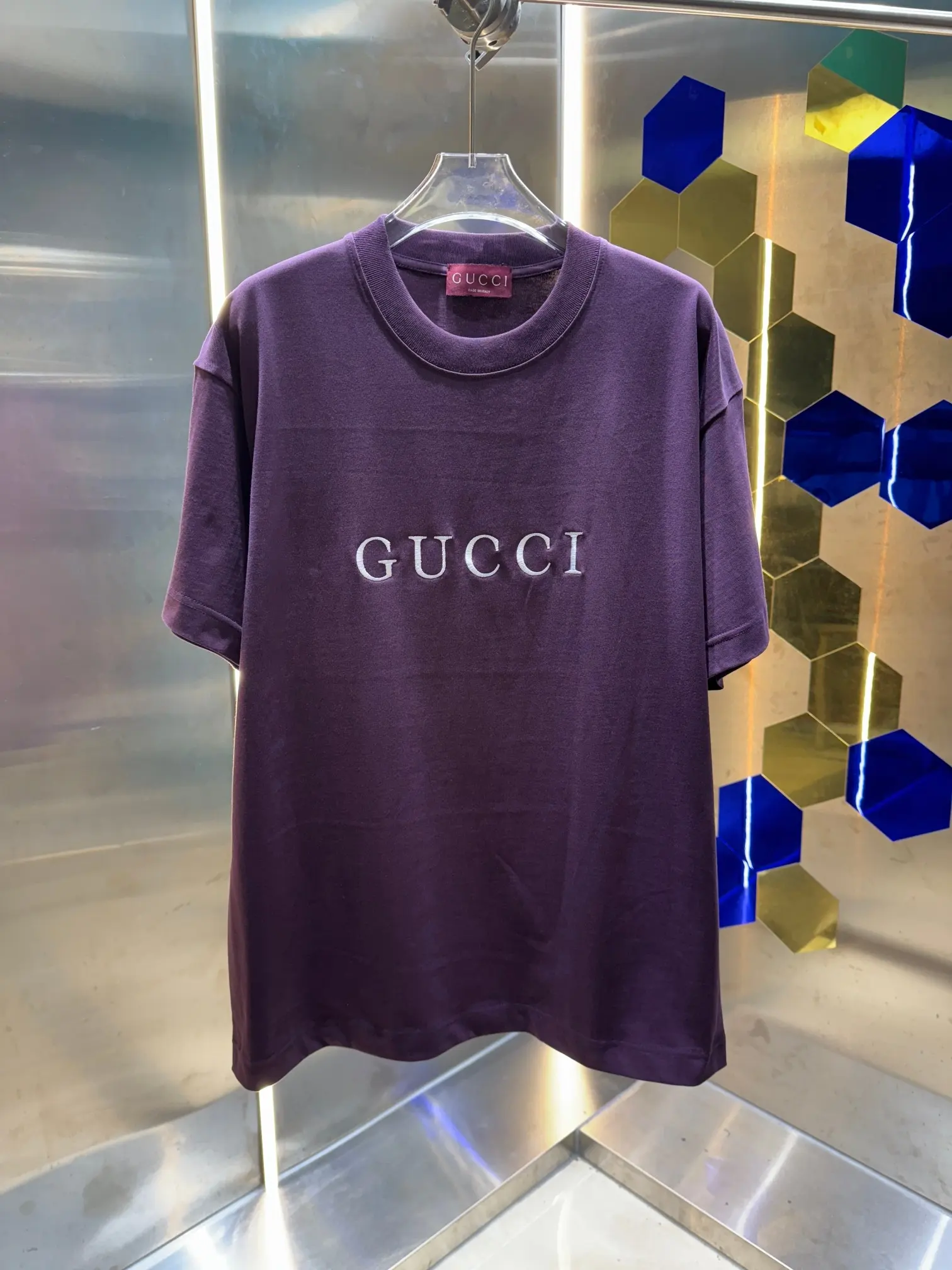 Logo Embroidered Cotton Jersey T-Shirt D13512984