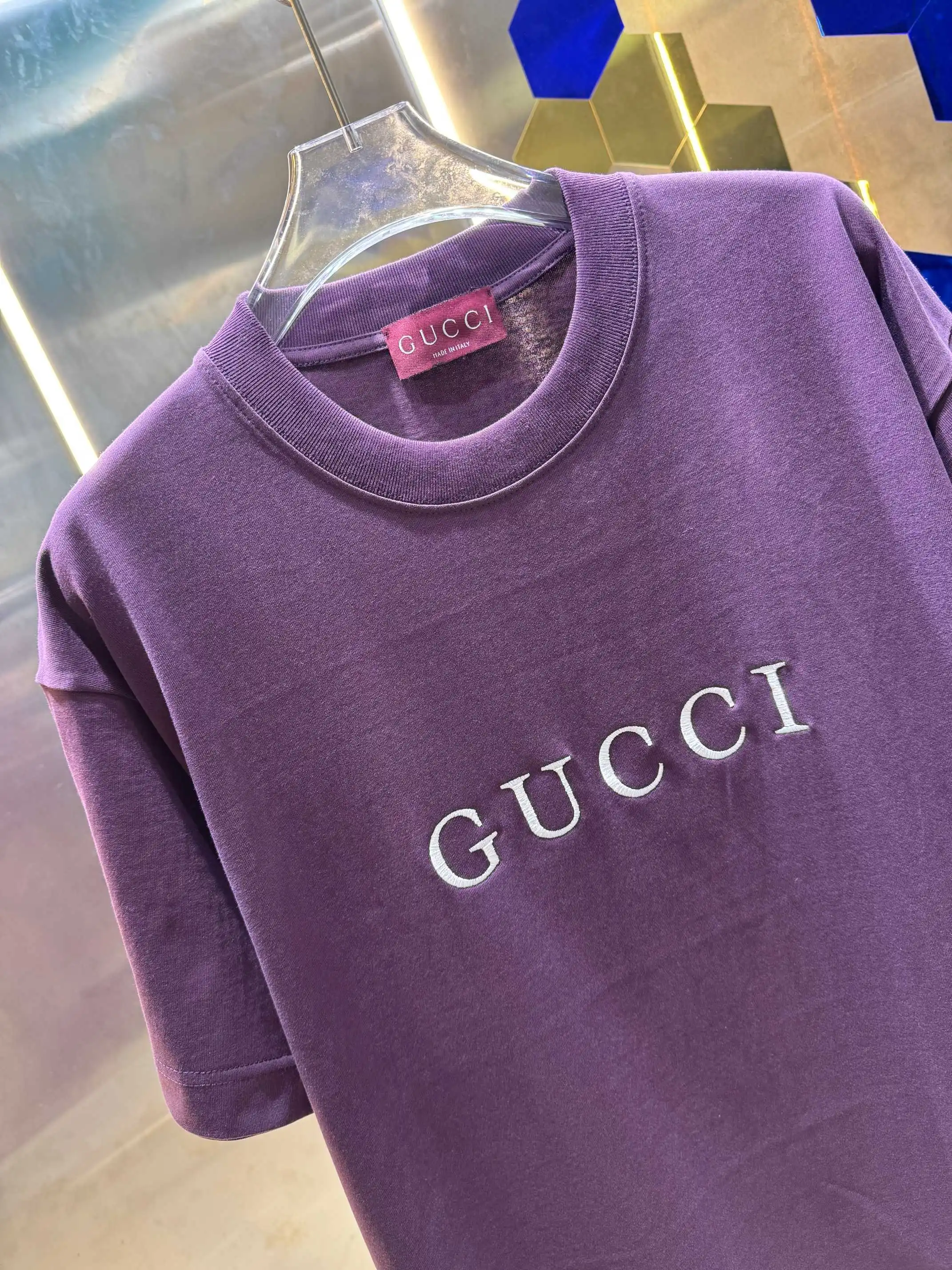 Logo Embroidered Cotton Jersey T-Shirt D13512984 — view 2
