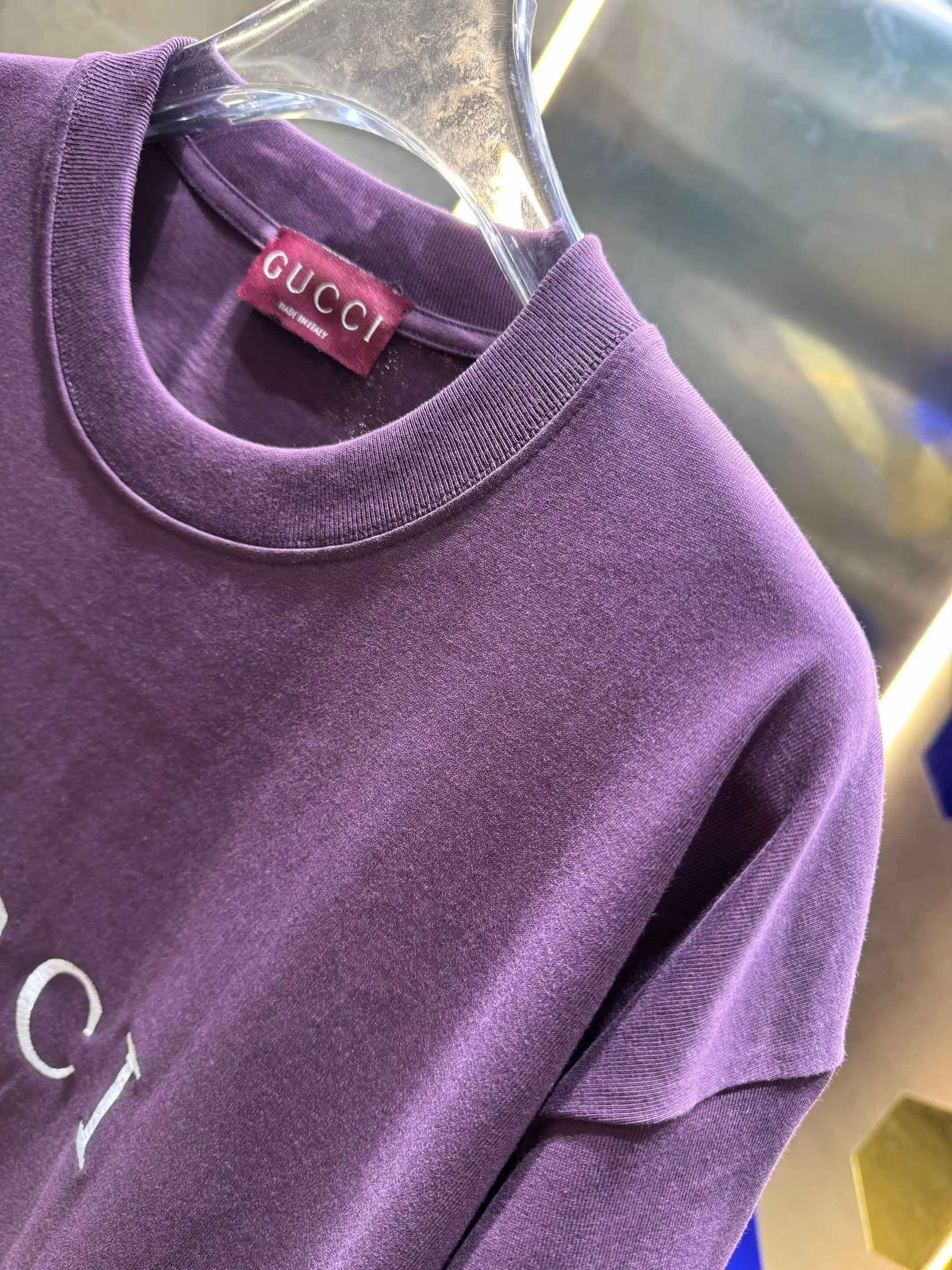 Logo Embroidered Cotton Jersey T-Shirt D13512984 — view 3