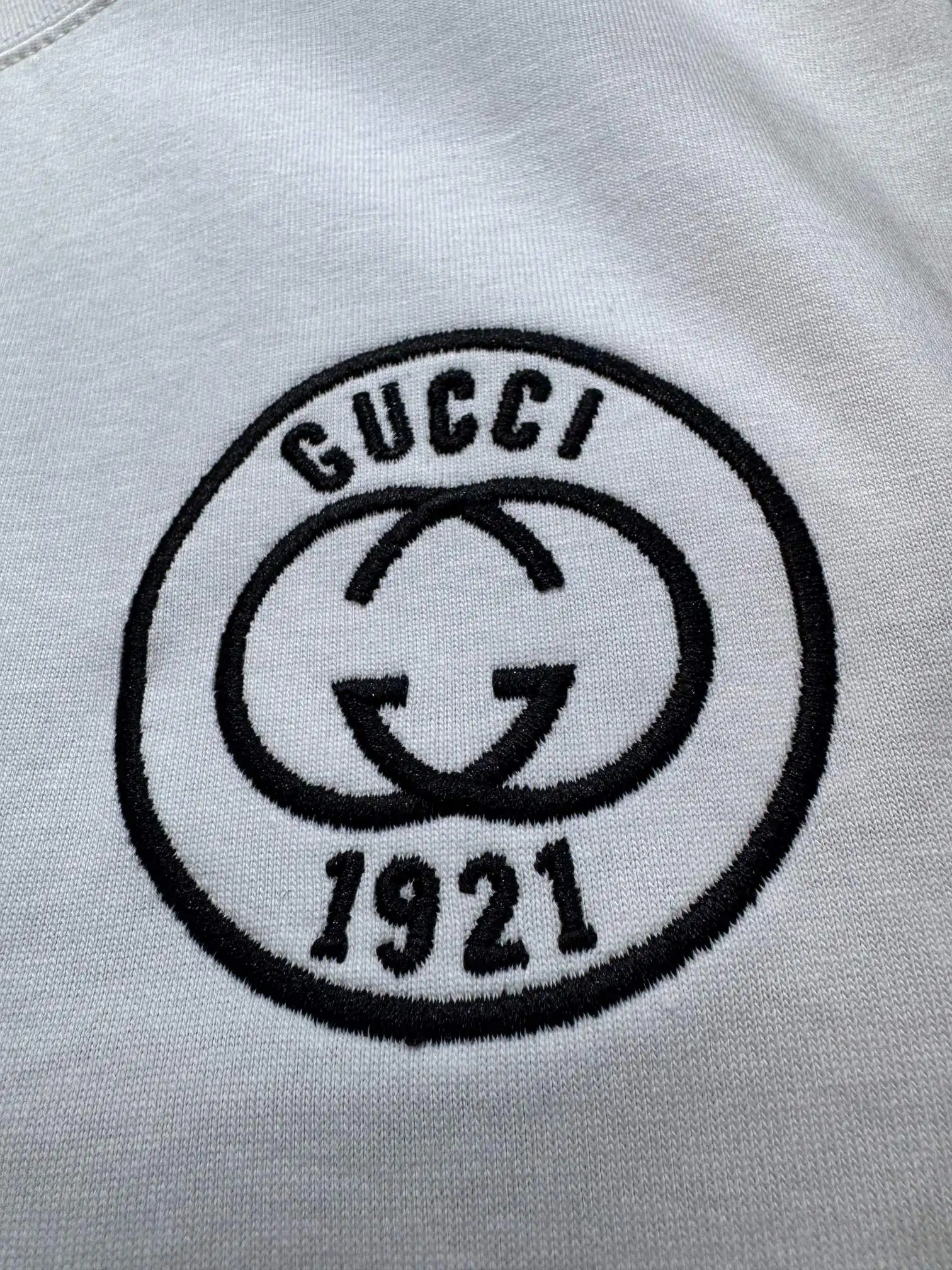 Interlocking G Embroidered Cotton T-Shirt D13512978 — view 4