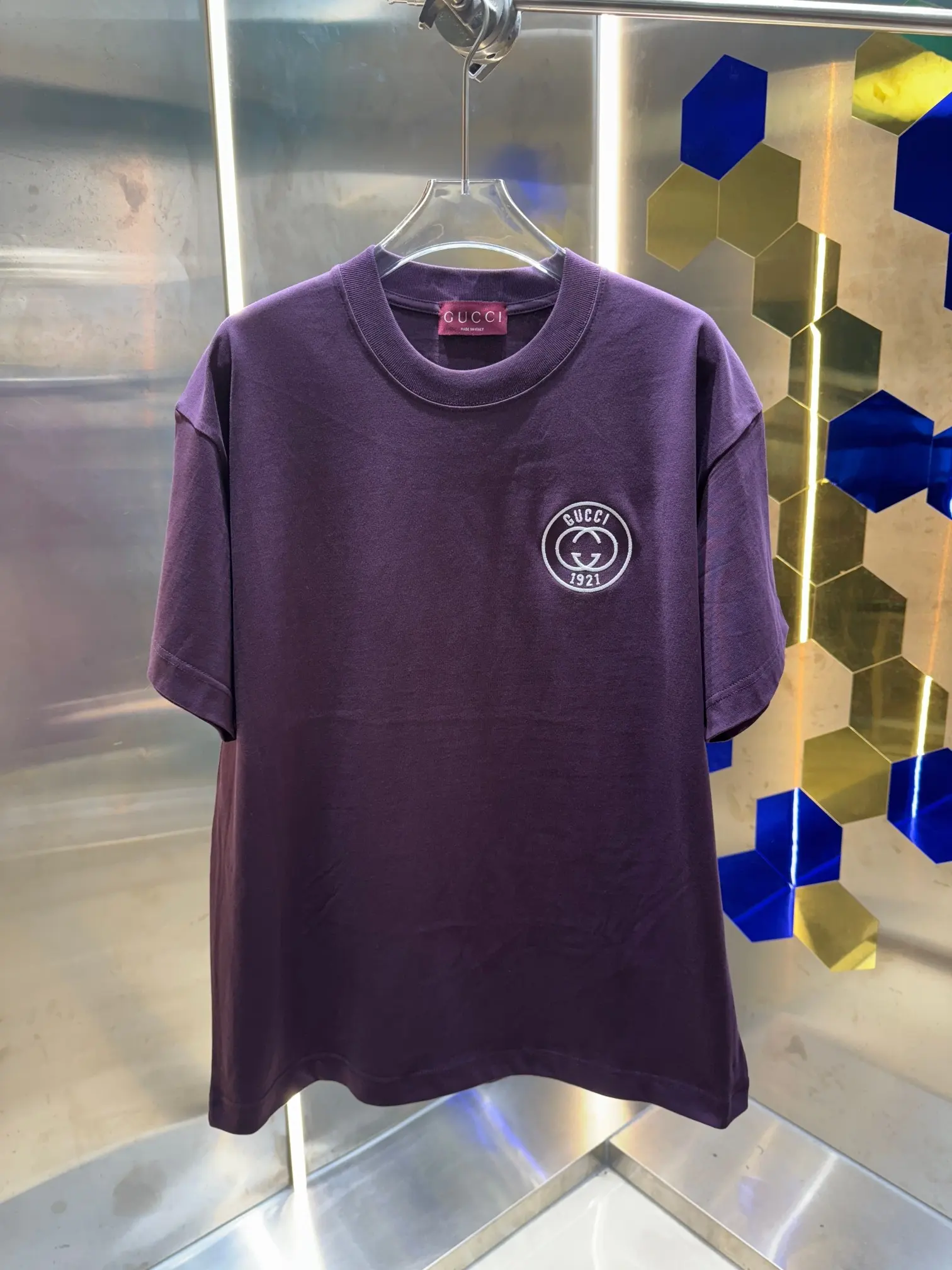Interlocking G Embroidered Cotton T-Shirt D13512980