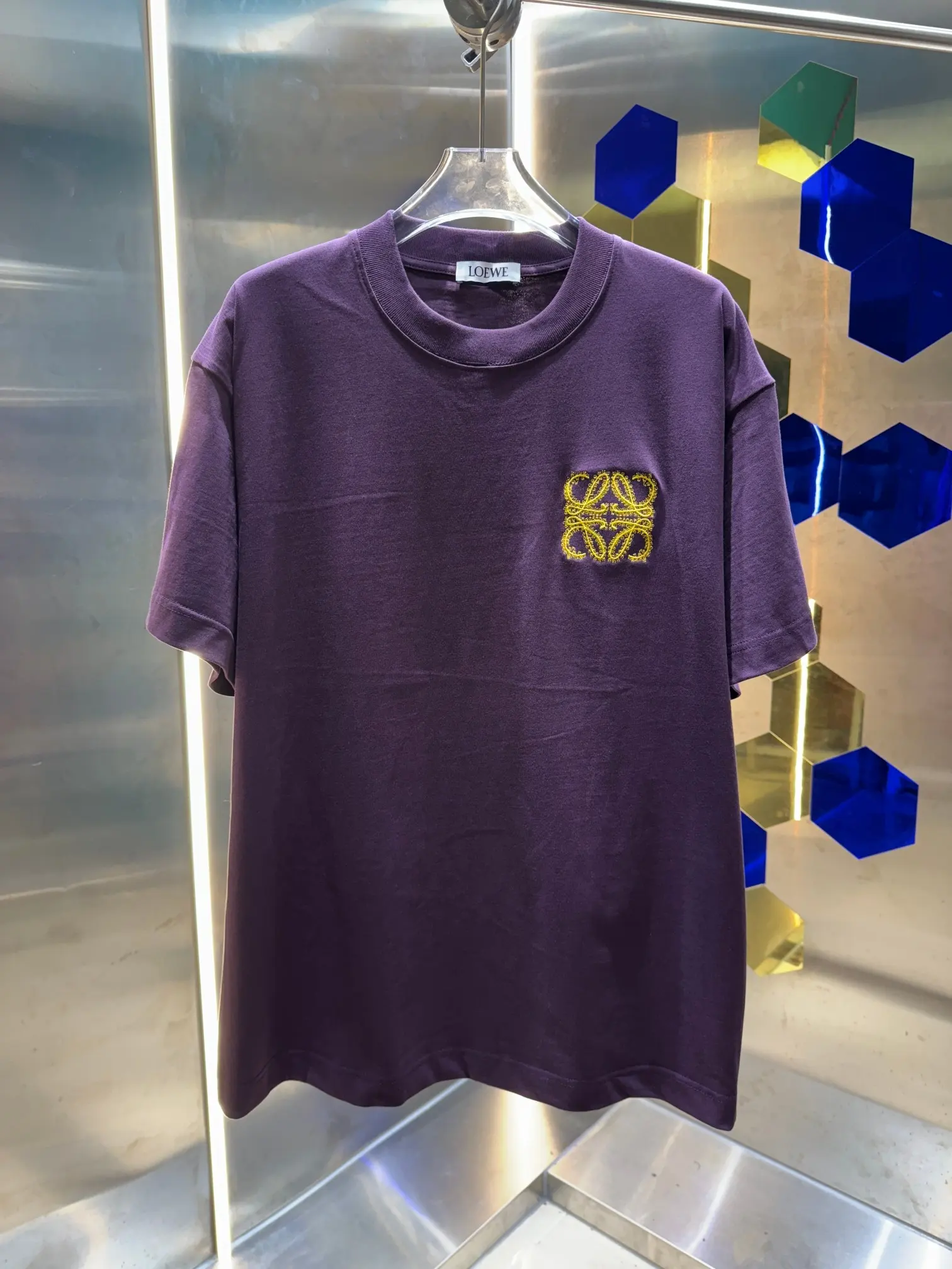 Anagram Embroidered Cotton T-Shirt D13513000