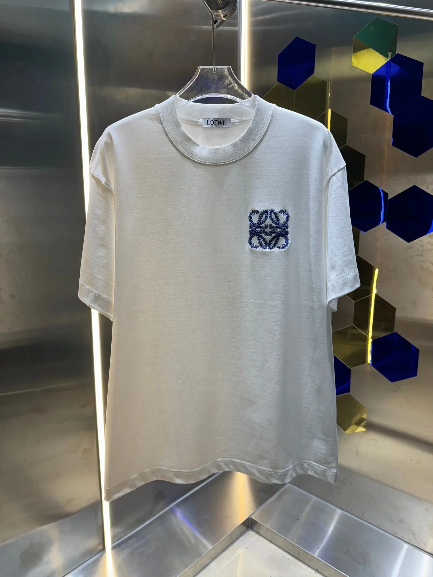 Anagram Embroidered Cotton T-Shirt D13512998