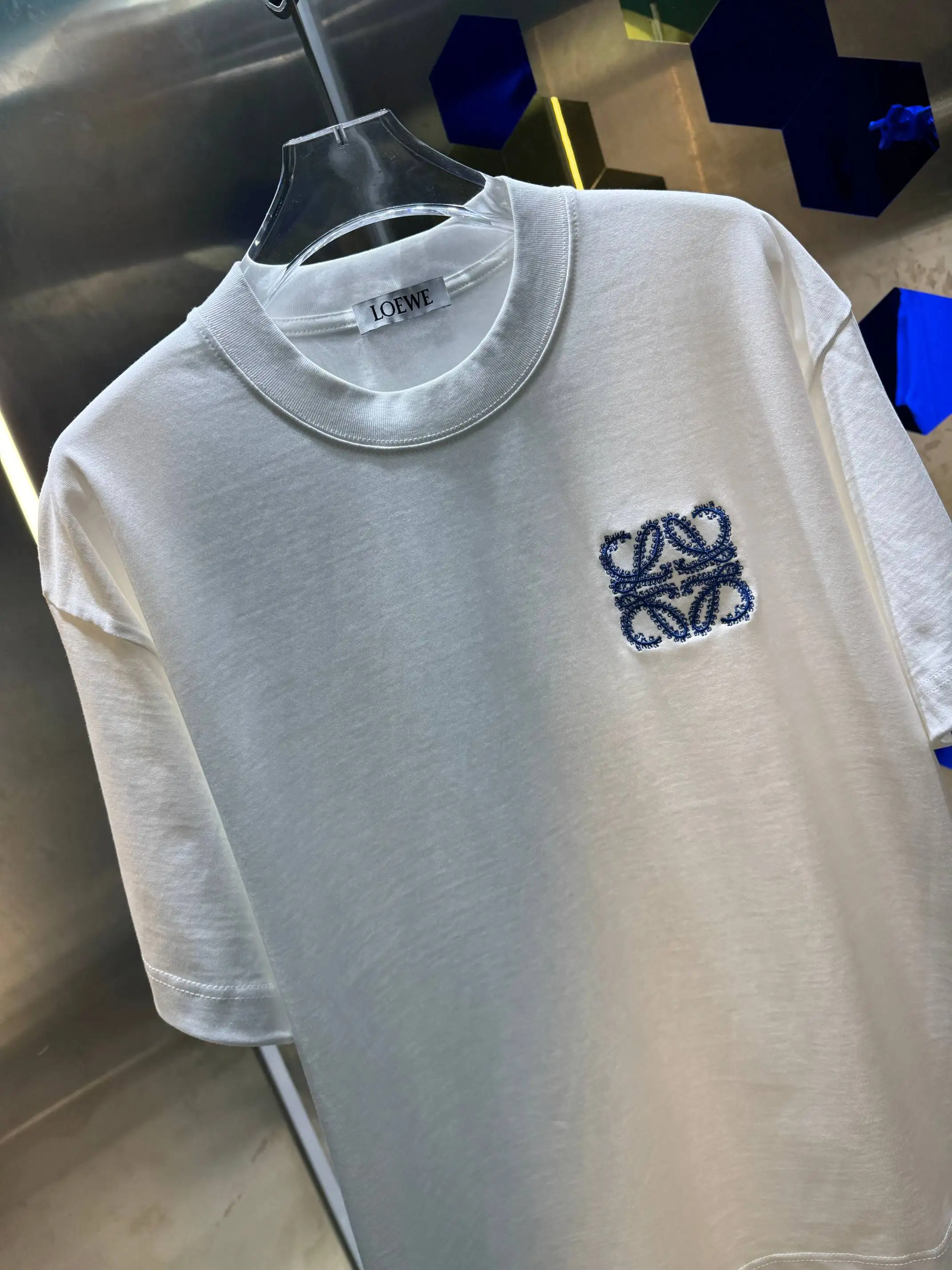 Anagram Embroidered Cotton T-Shirt D13512998 — view 2