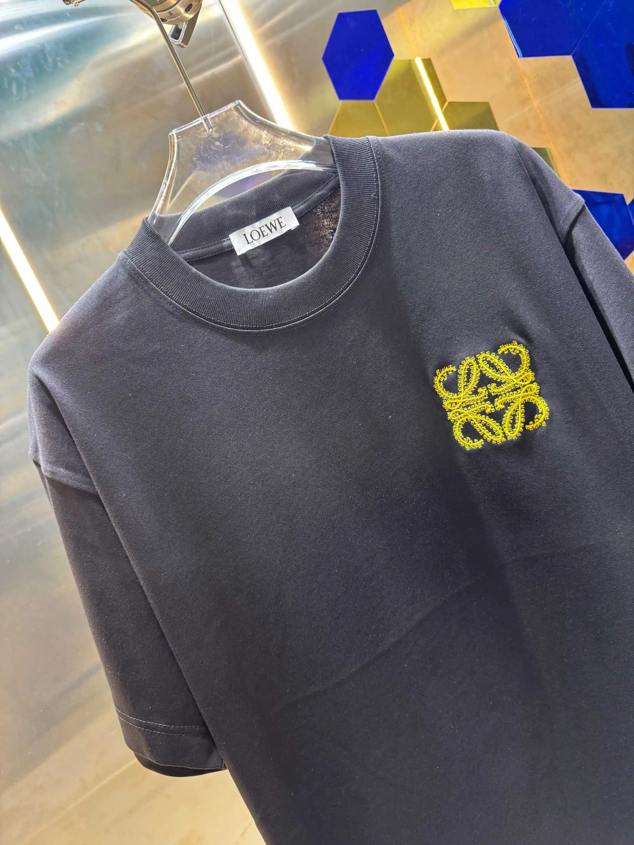 Anagram Embroidered Cotton T-Shirt D13512997 — view 2