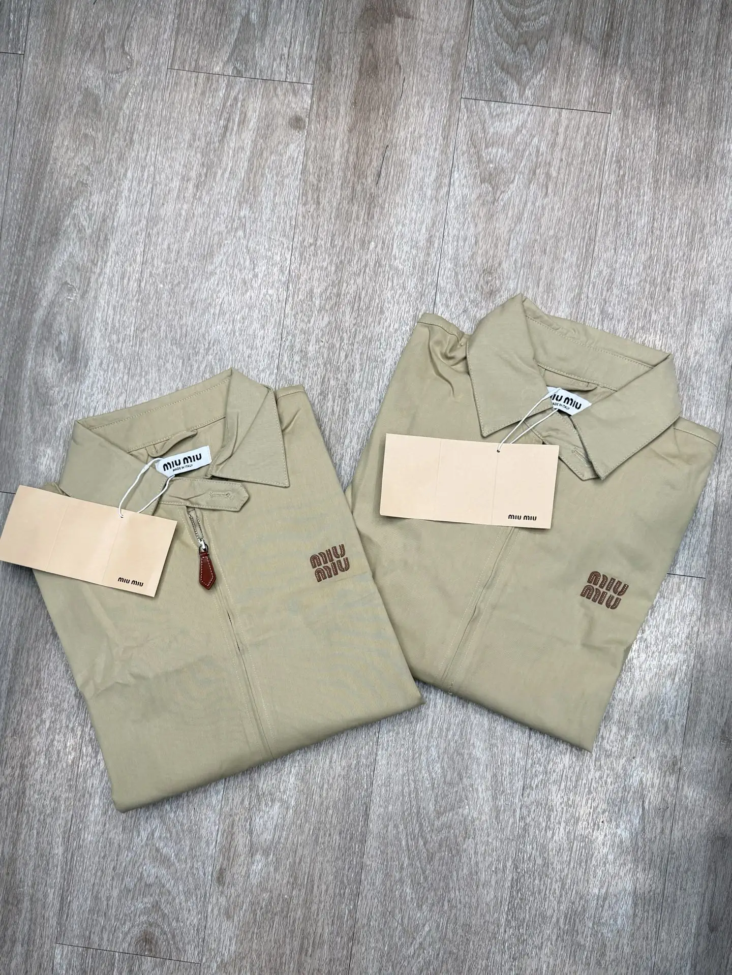 Logo-Embroidered Cotton Harrington Jacket D13515672 — view 2