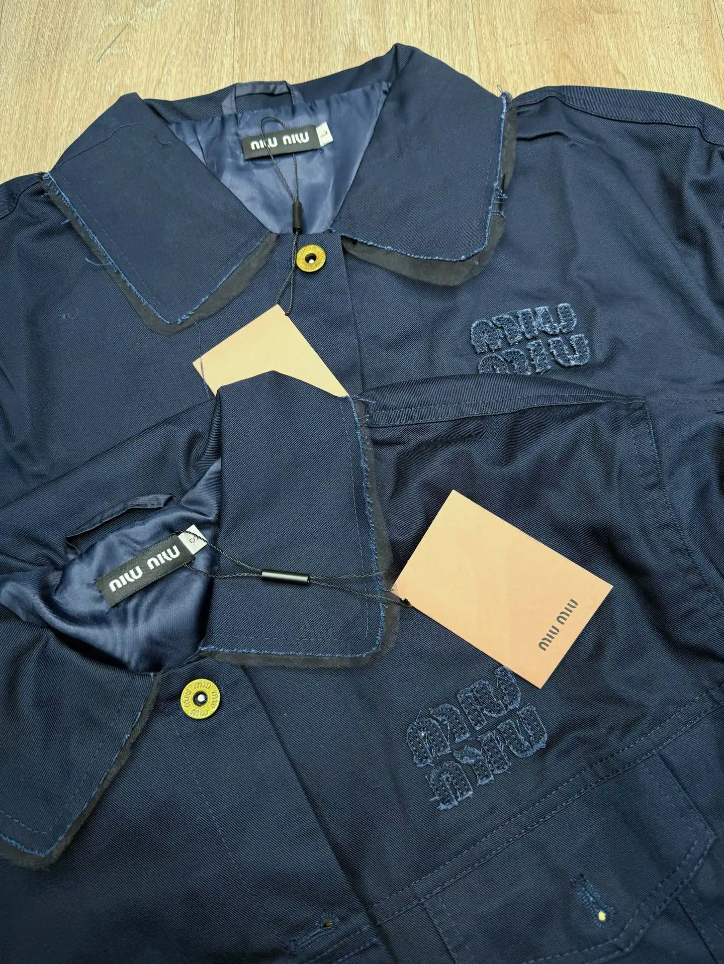 Logo Embroidered Wool-Blend Jacket D13915682 — view 3