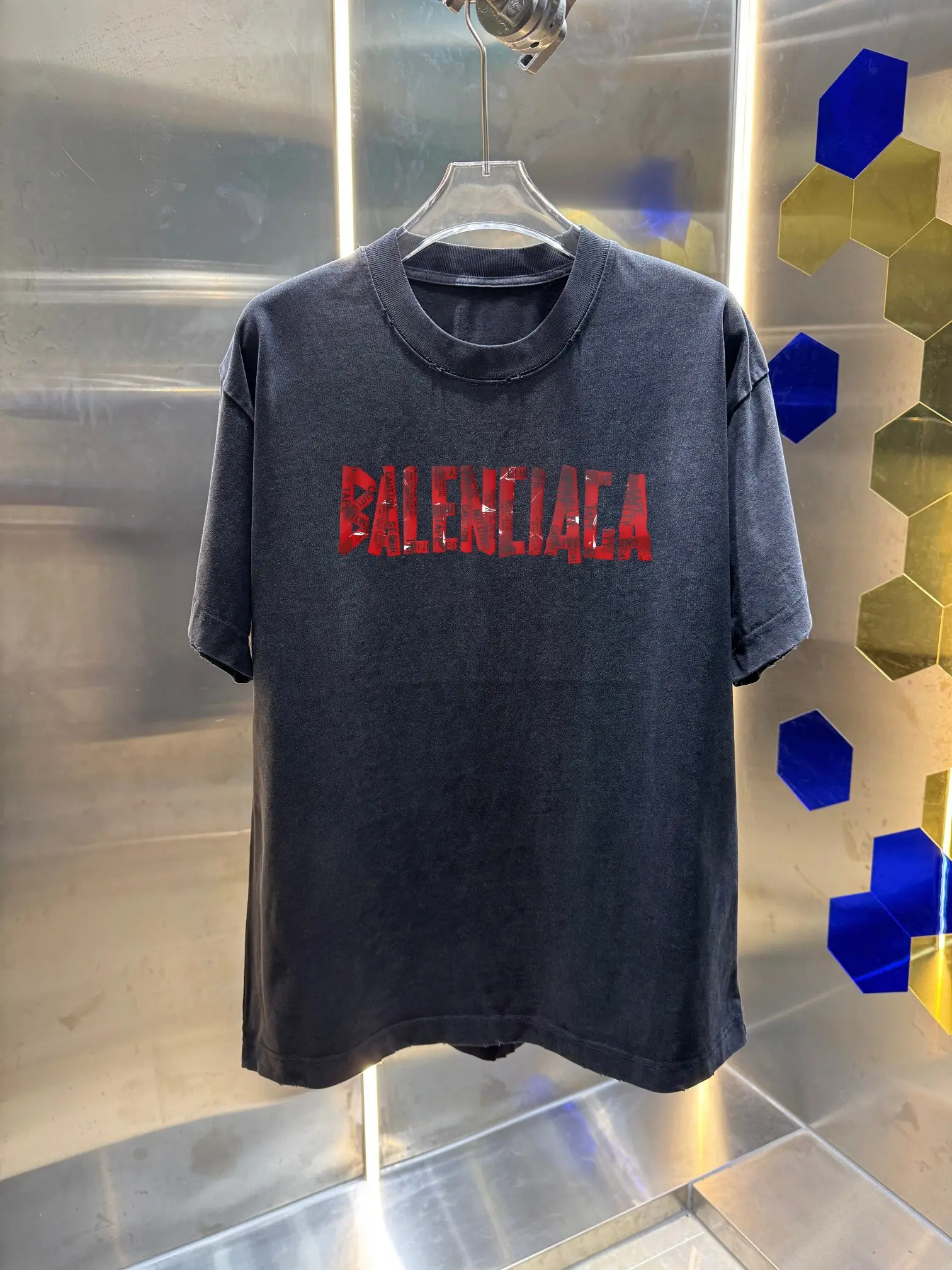 Logo Print Washed Cotton T-Shirt D14013002