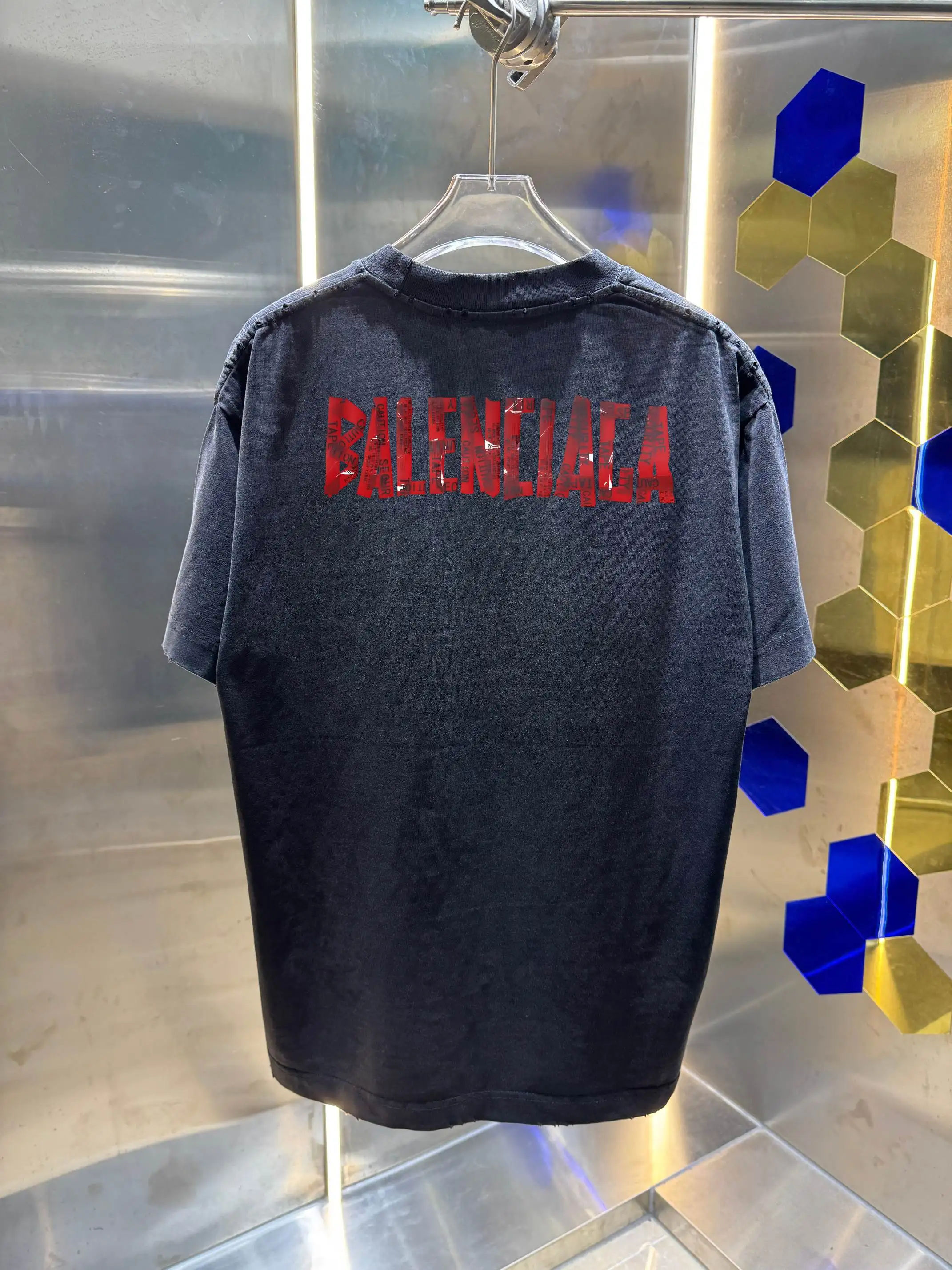 Logo Print Washed Cotton T-Shirt D14013002 — view 3