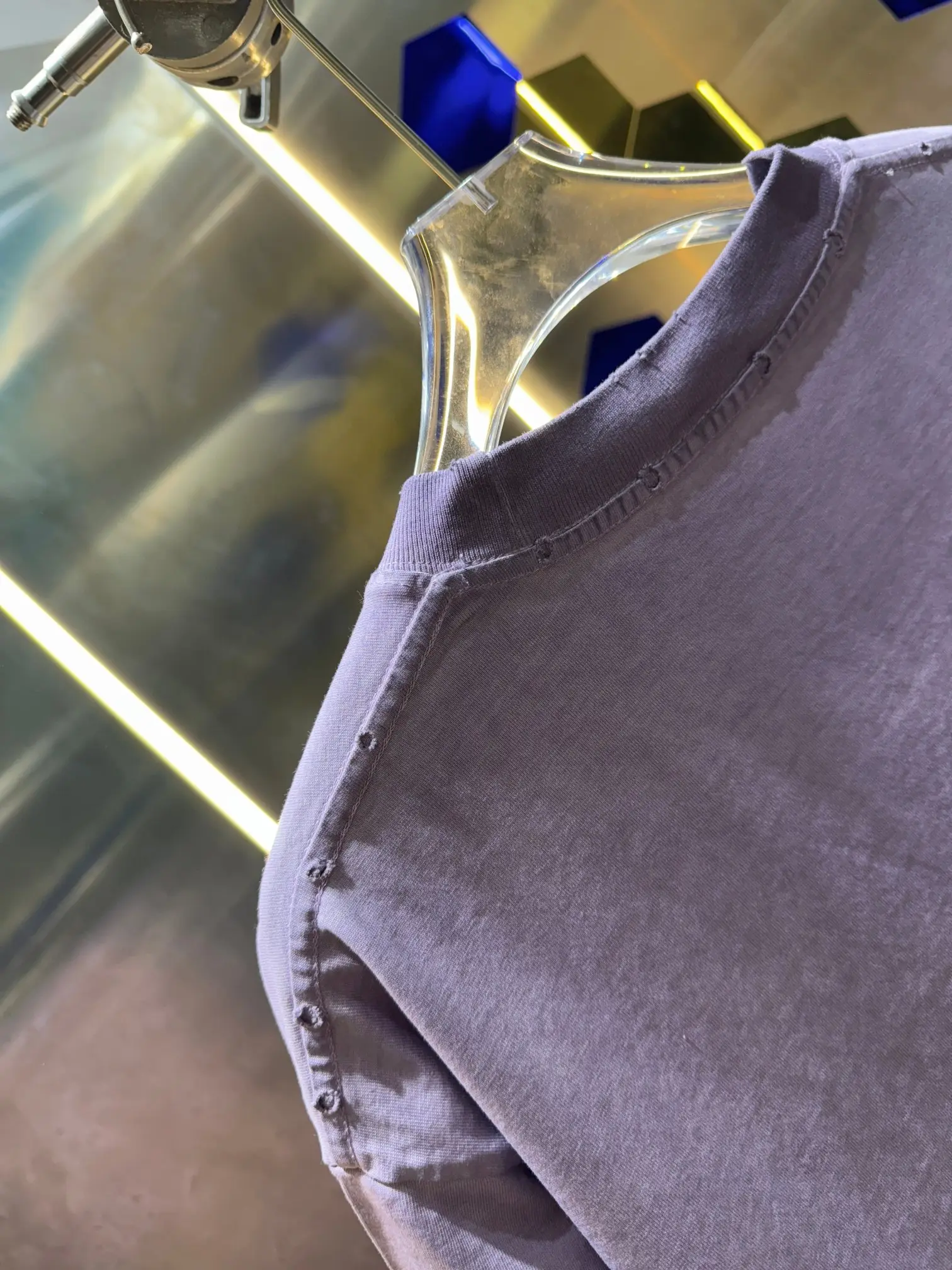 Logo-Print Distressed Washed Cotton T-Shirt D14013016 — view 6