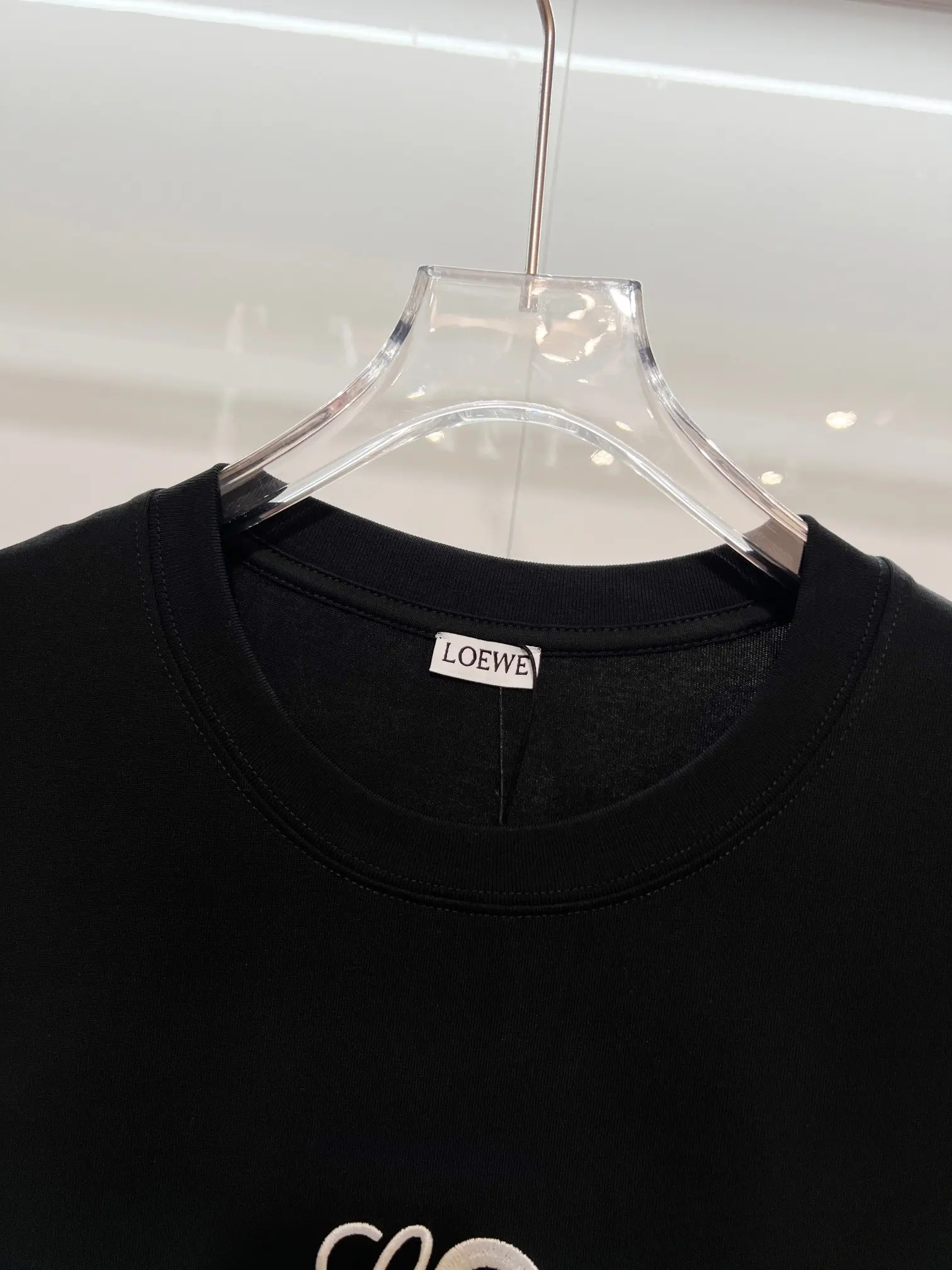 Loewe x On Embroidered Cotton T-Shirt D14013046 — view 7