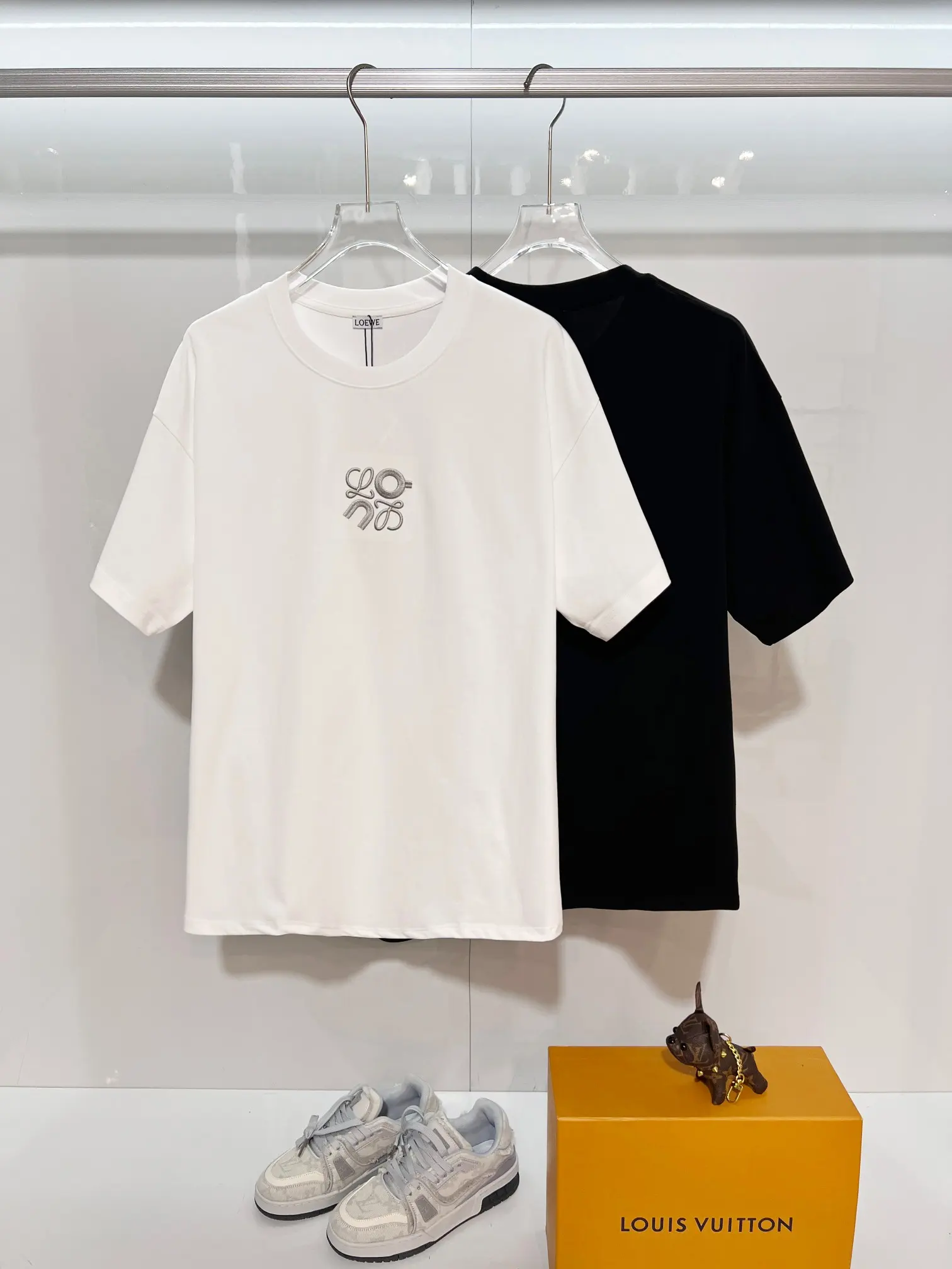 Loewe x On Embroidered Cotton T-Shirt D14013046 — view 11