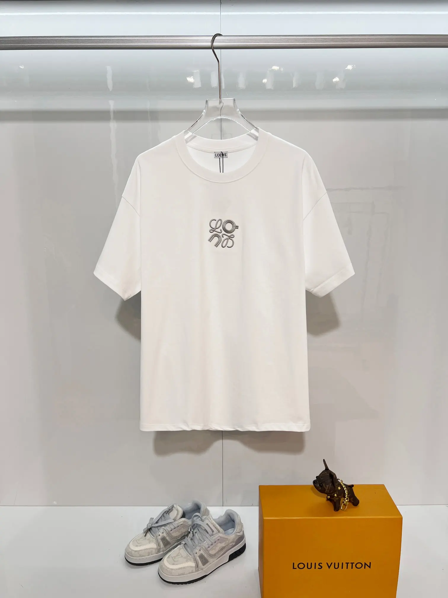 Loewe x On Embroidered Cotton T-Shirt D14013045