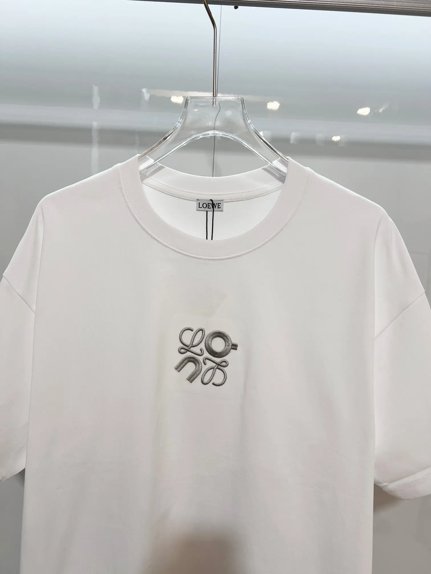 Loewe x On Embroidered Cotton T-Shirt D14013045 — view 3