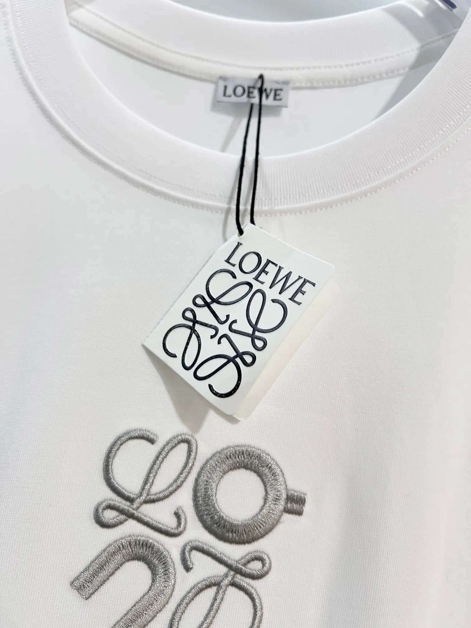 Loewe x On Embroidered Cotton T-Shirt D14013045 — view 4
