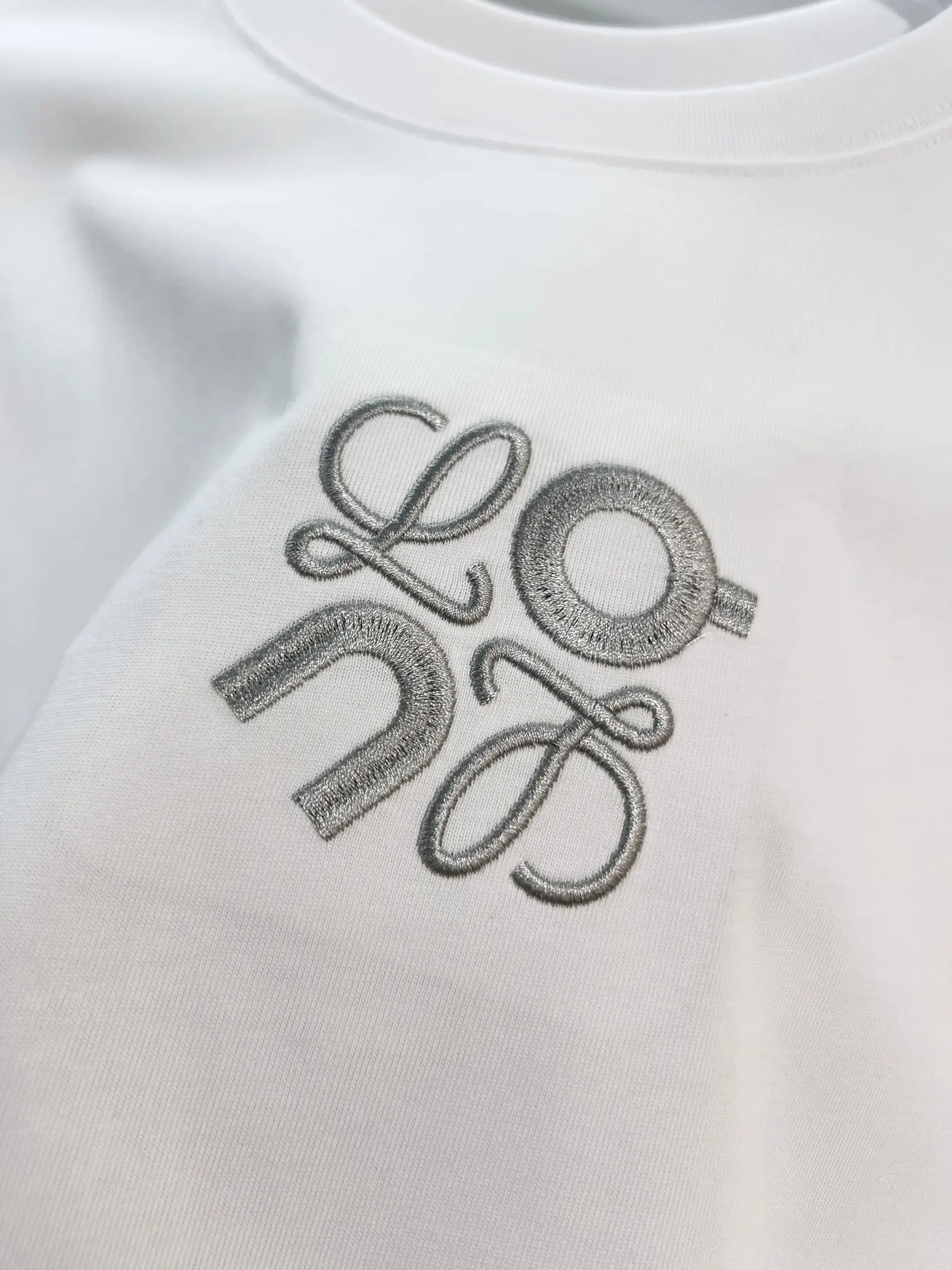 Loewe x On Embroidered Cotton T-Shirt D14013045 — view 5