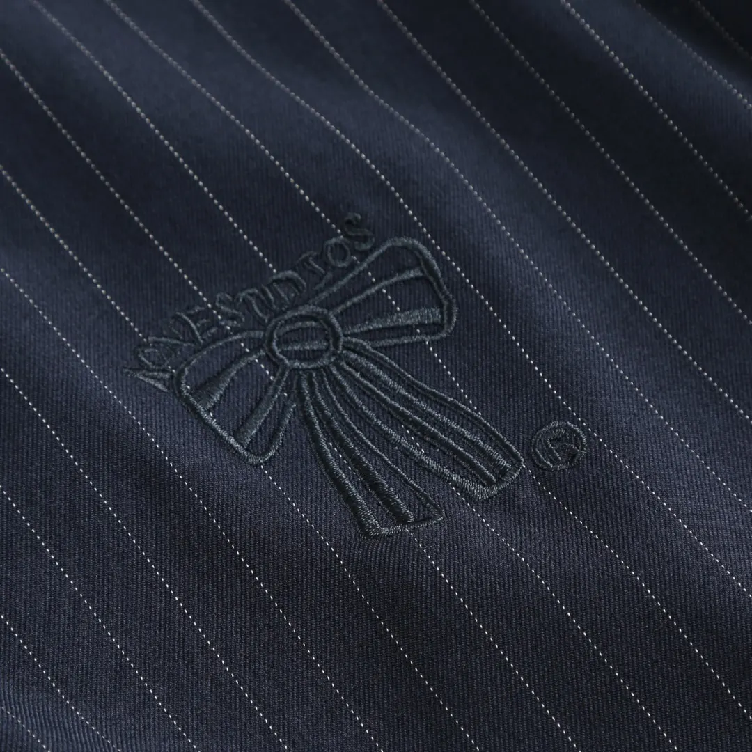 Embroidered Pinstripe Zip-Up Jacket D14520378 — view 7