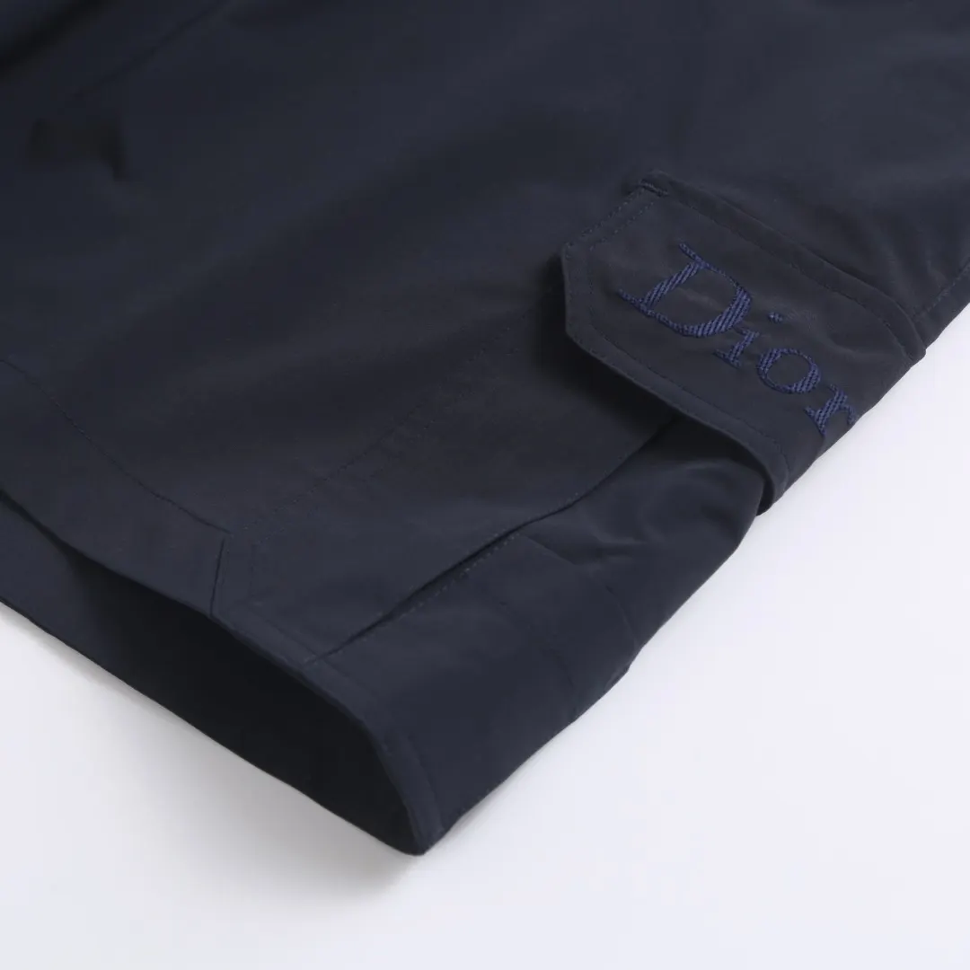 Embroidered Technical Fabric Cargo Shorts D14520379 — view 7