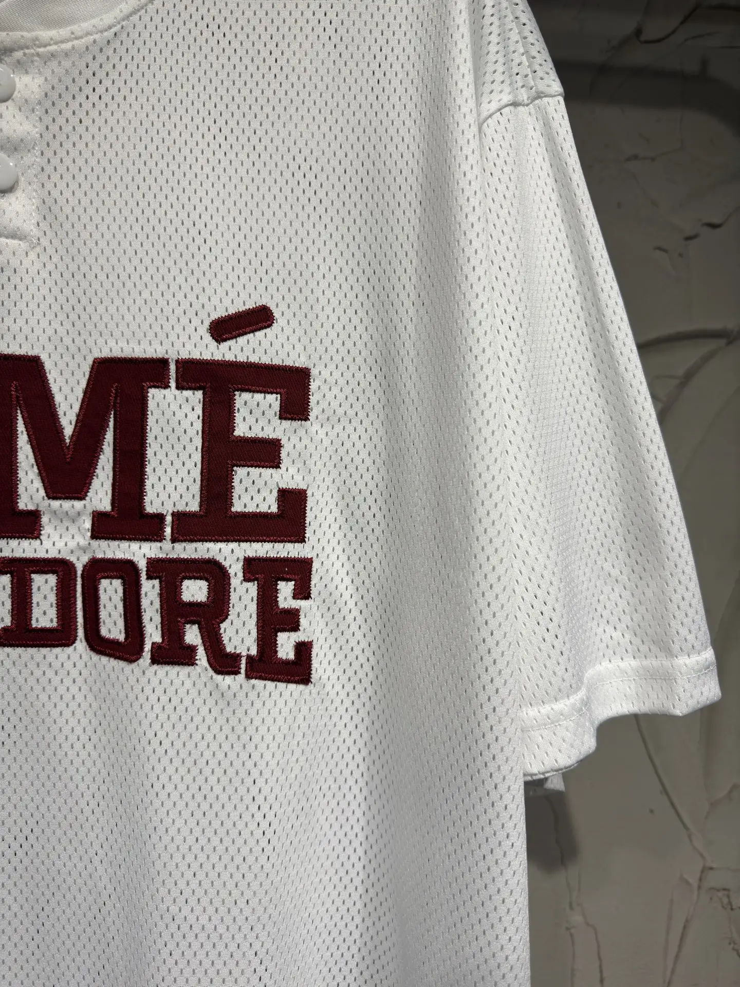 Logo Mesh Henley Baseball T-Shirt D14523030 — view 5