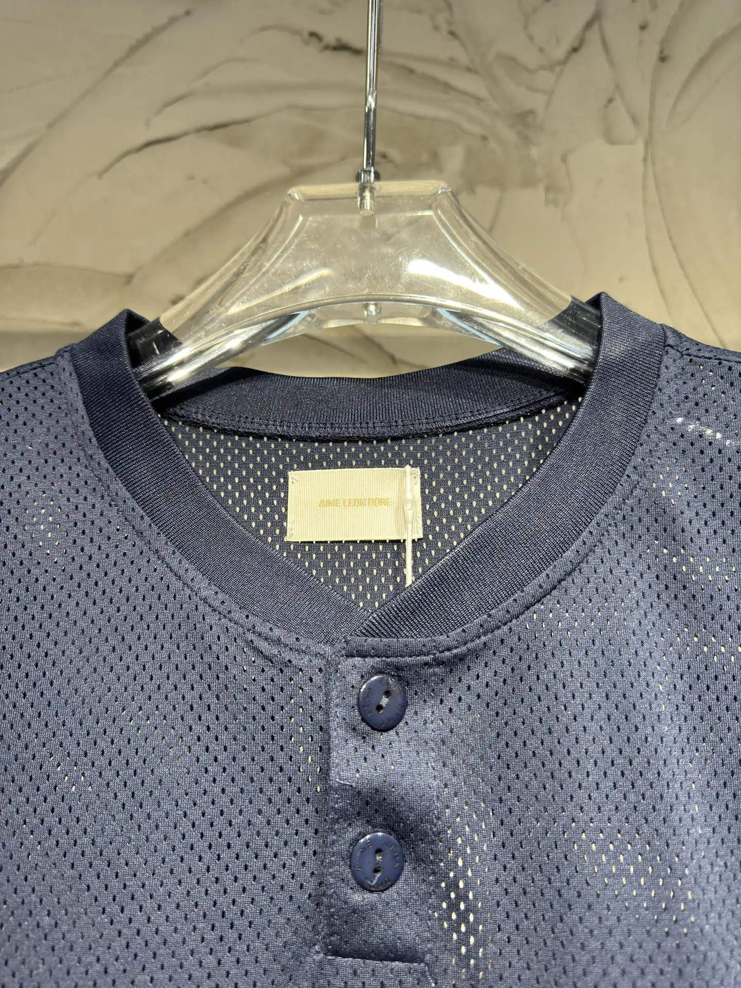 Mesh Henley Baseball T-Shirt D14523029 — view 5
