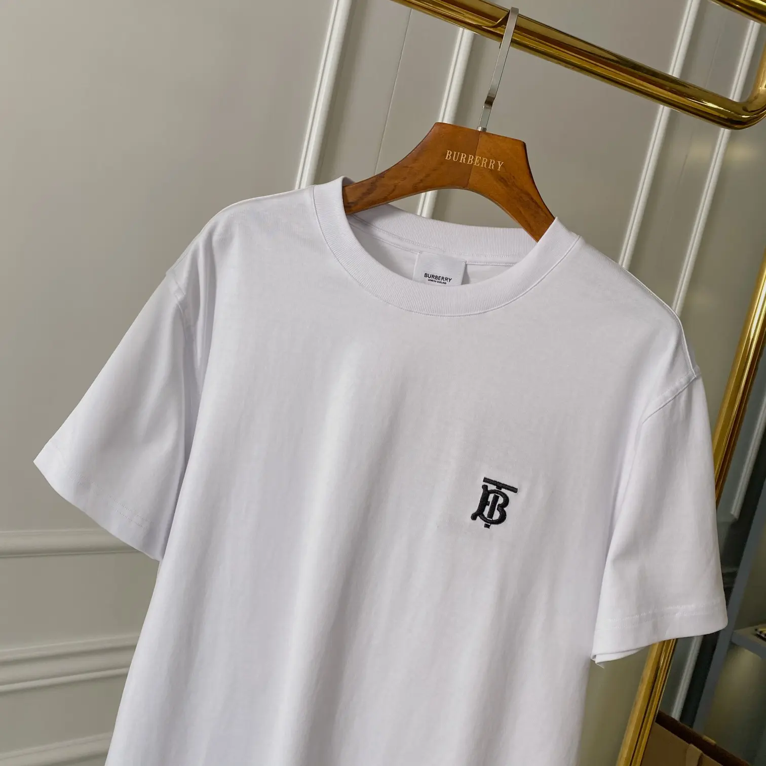 TB Monogram Embroidered Cotton T-Shirt D14513303 — view 2