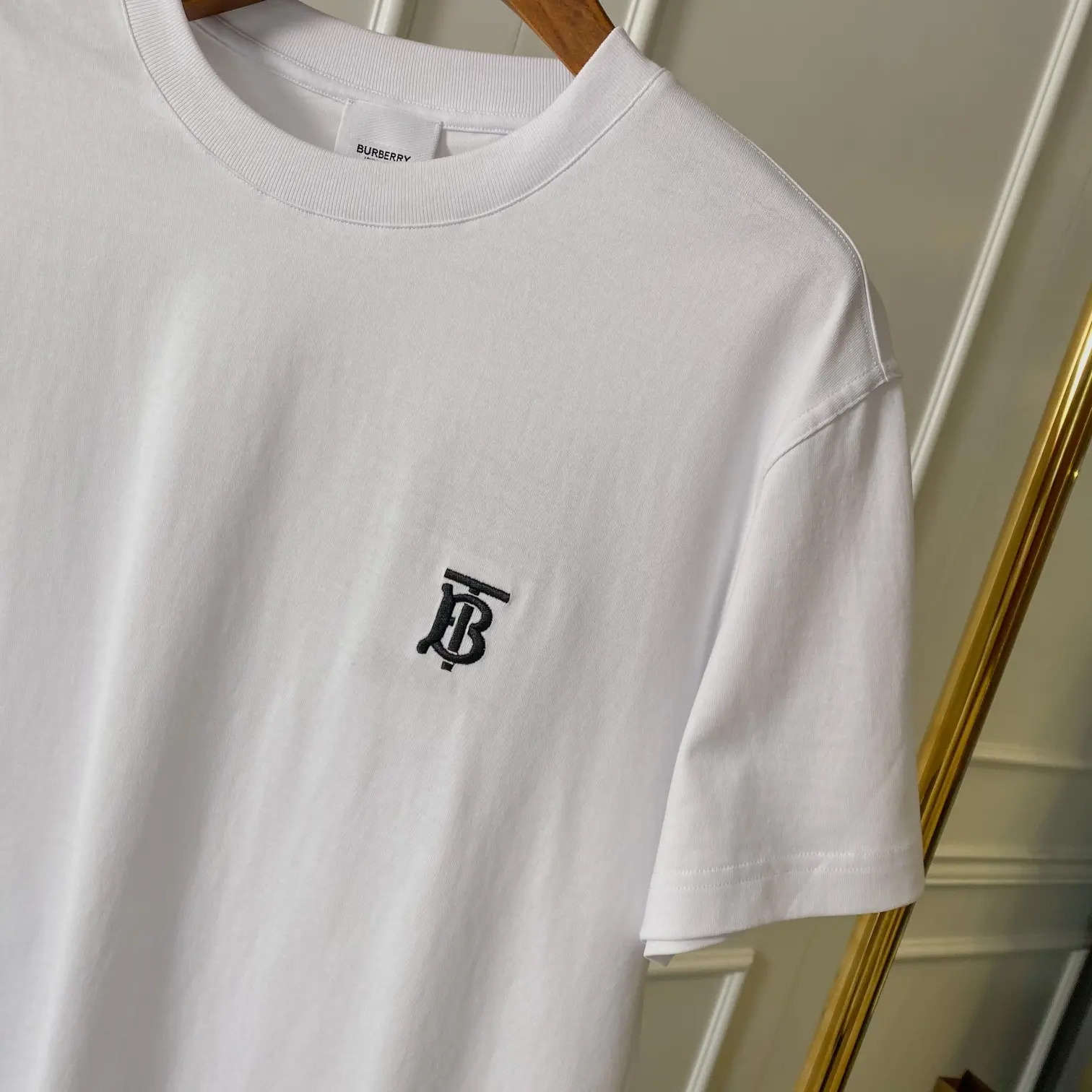 TB Monogram Embroidered Cotton T-Shirt D14513303 — view 4