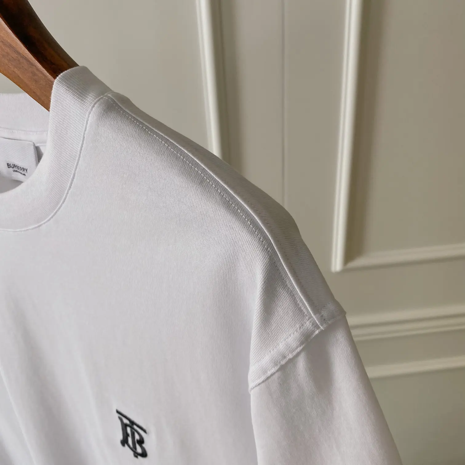 TB Monogram Embroidered Cotton T-Shirt D14513303 — view 5