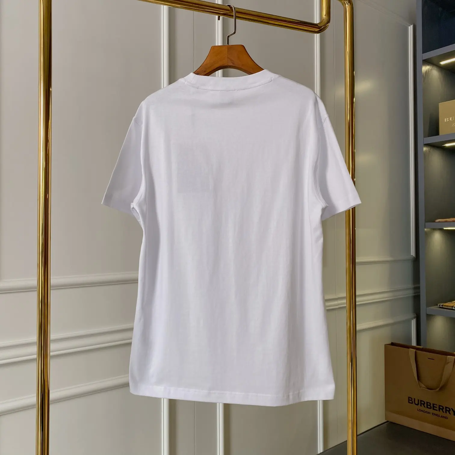 TB Monogram Embroidered Cotton T-Shirt D14513303 — view 8