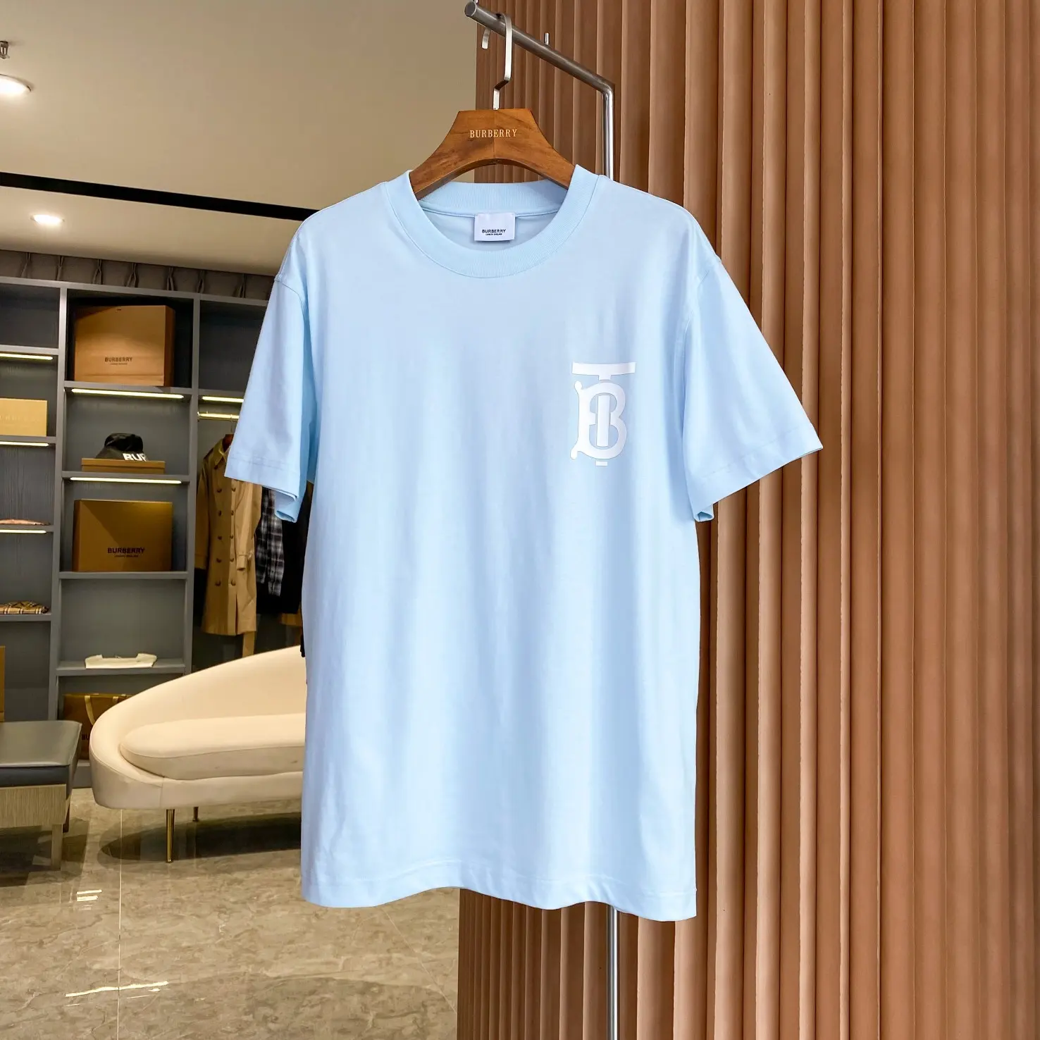 TB Monogram Logo Cotton T-Shirt D14513306
