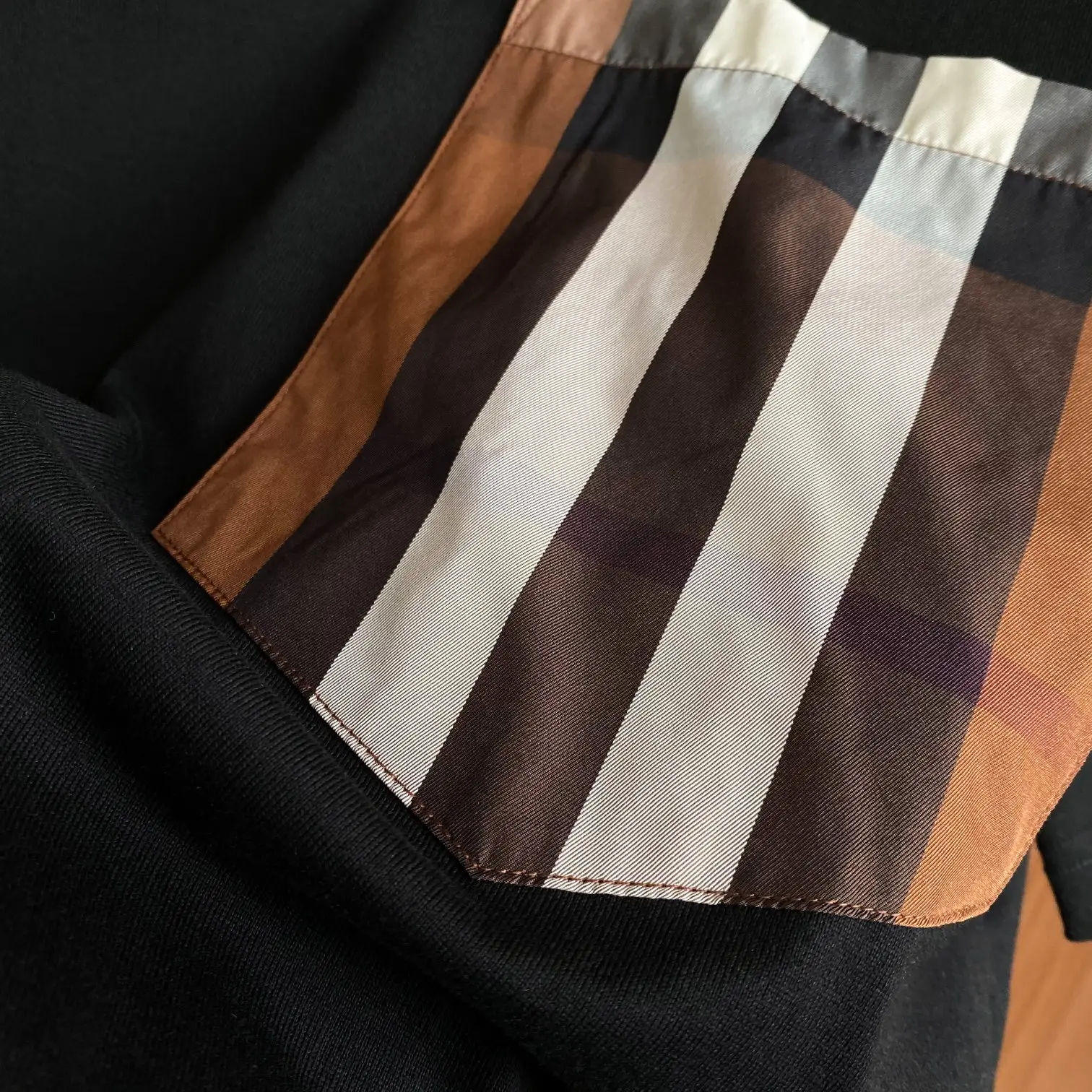 Vintage Check Pocket Cotton T-Shirt D14513113 — view 8