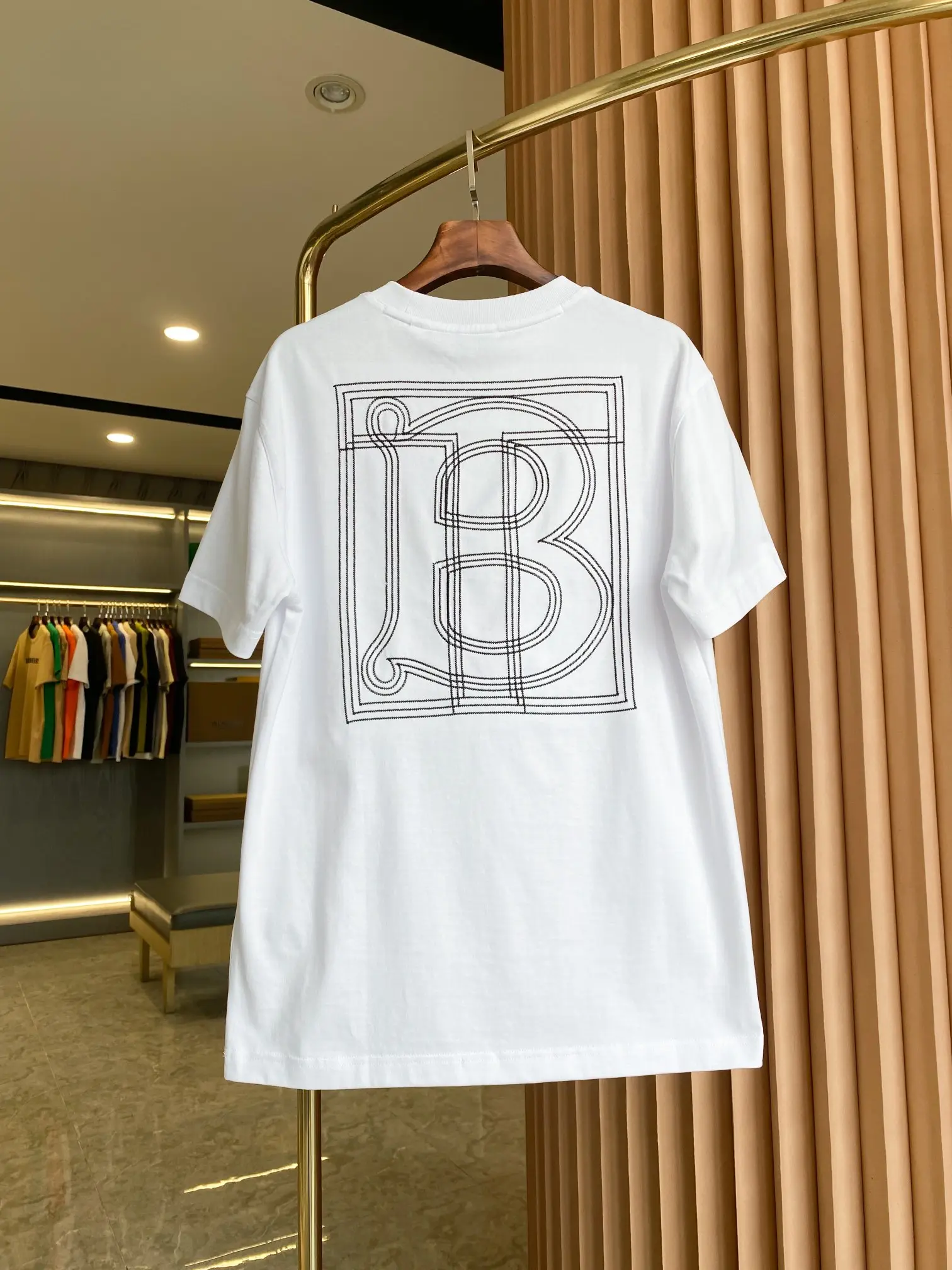 Logo Embroidery Cotton Jersey T-Shirt D14513320 — view 9