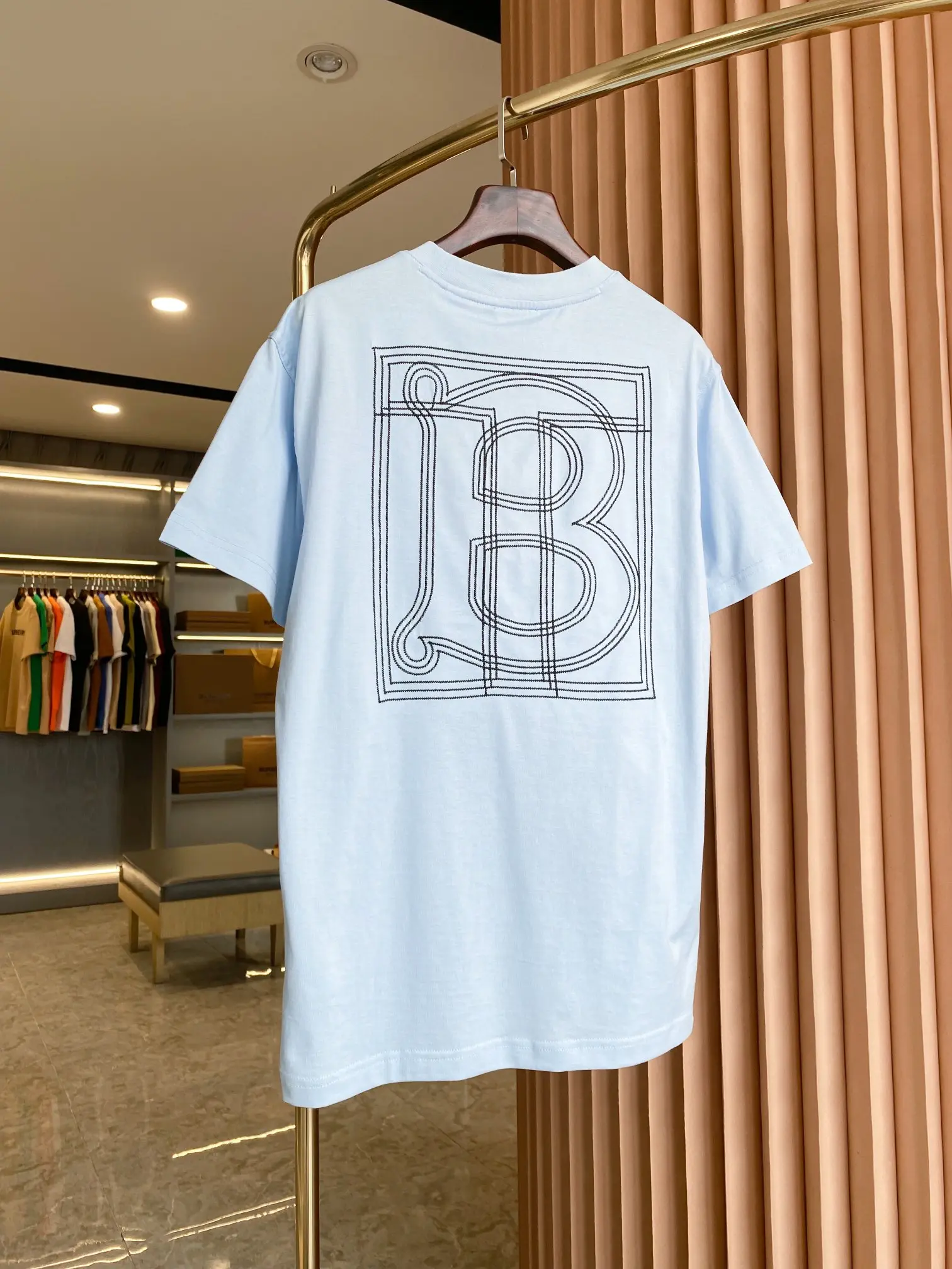 Logo Embroidered Cotton Jersey T-Shirt D14513318 — view 9