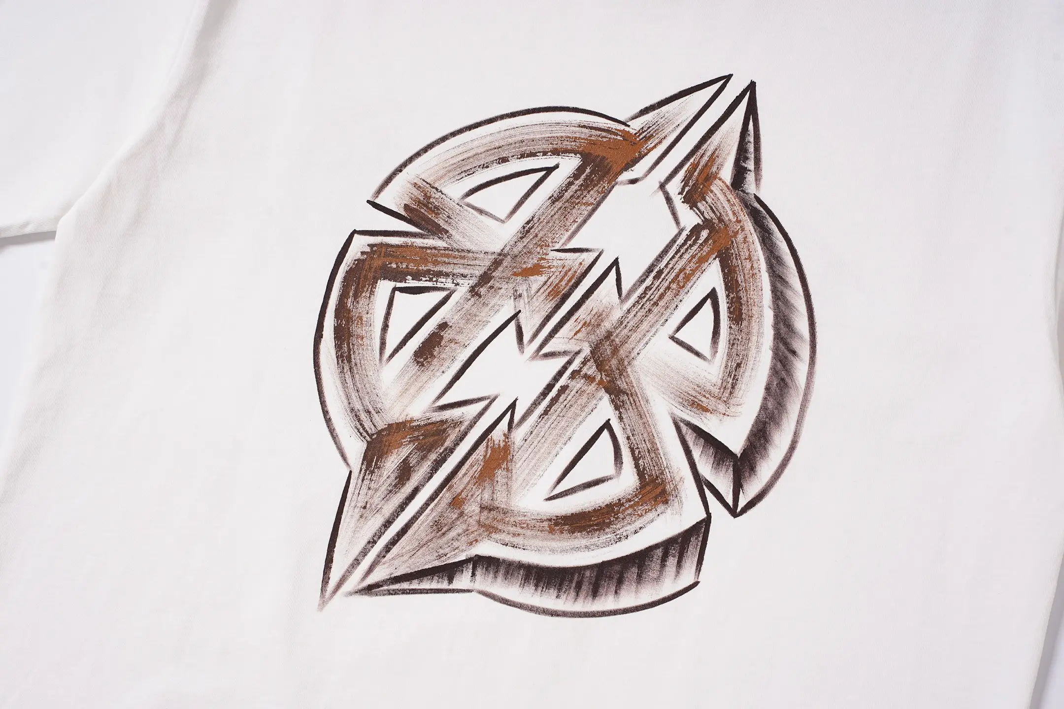 Hand-Painted Logo Oversized T-Shirt D14515094 — view 8