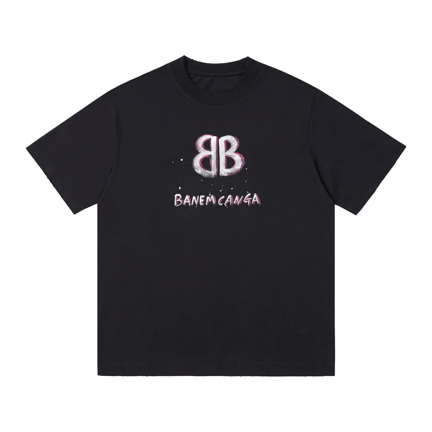 Hand-Painted Logo Oversized T-Shirt D14515095