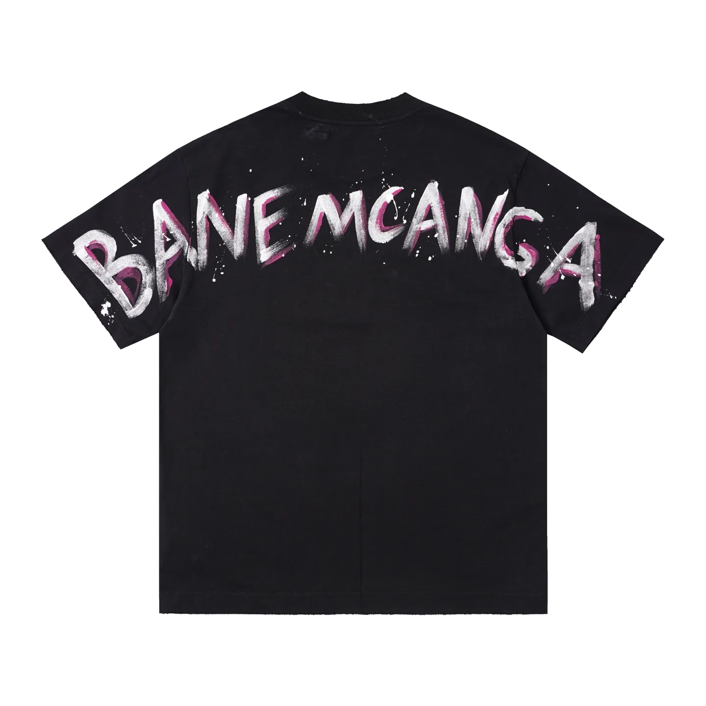 Hand-Painted Logo Oversized T-Shirt D14515095 — view 2