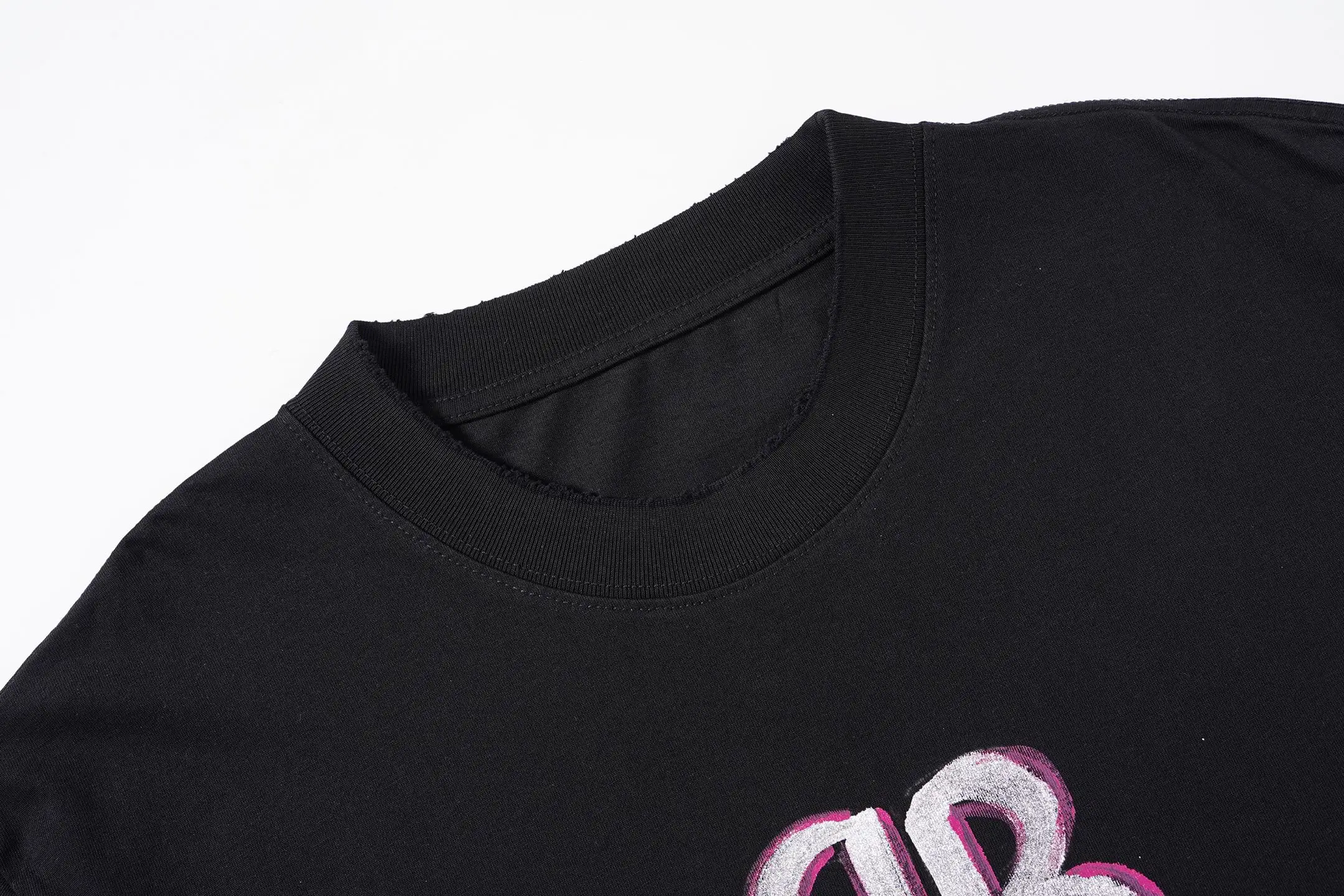 Hand-Painted Logo Oversized T-Shirt D14515095 — view 3