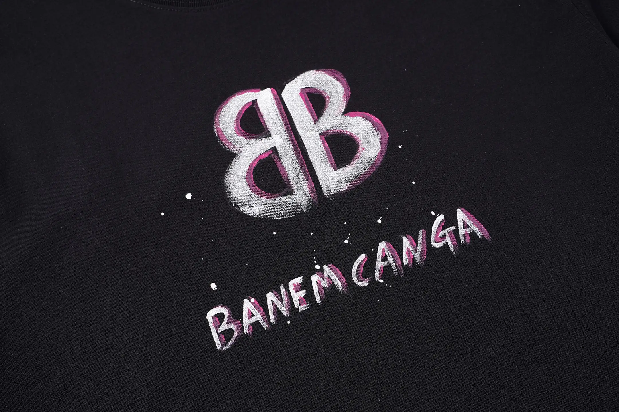 Hand-Painted Logo Oversized T-Shirt D14515095 — view 4